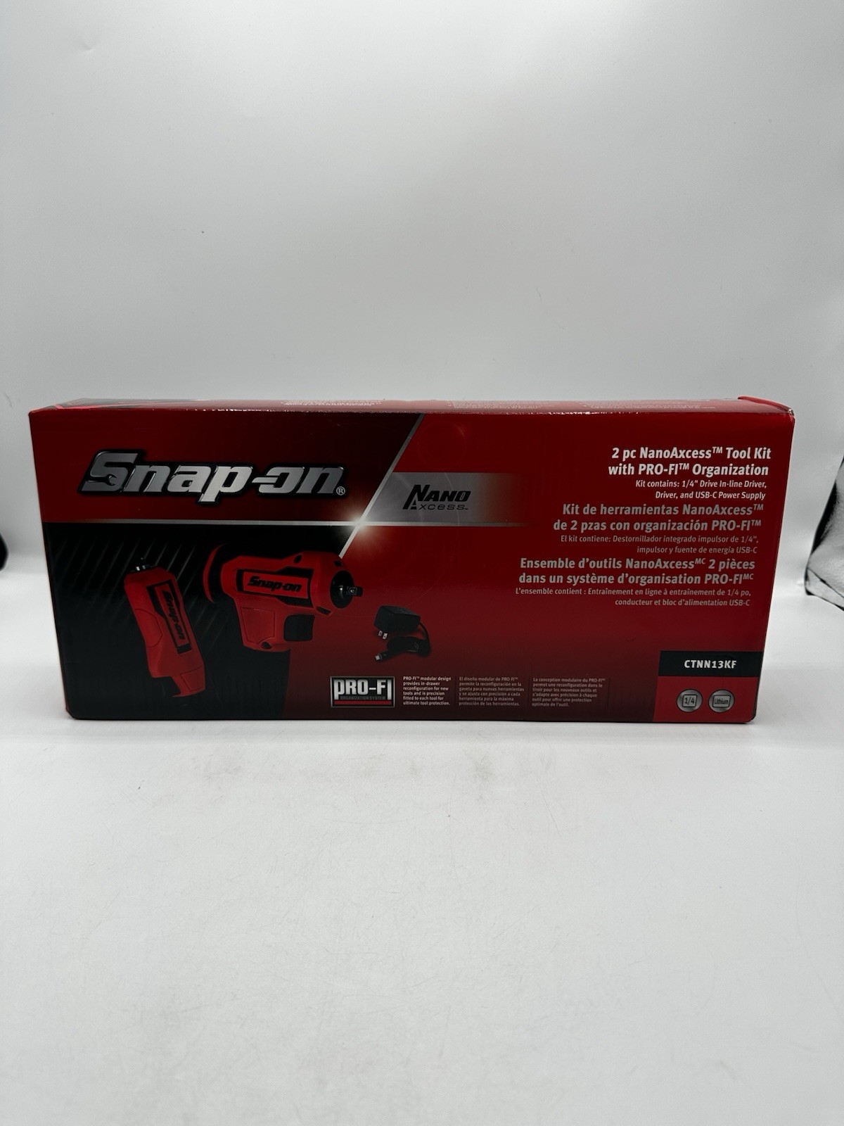 Snap On Tools CTNN13KF Nano/Axcess Tool Kit Red New 1/4drive 2pc ALL PEICES