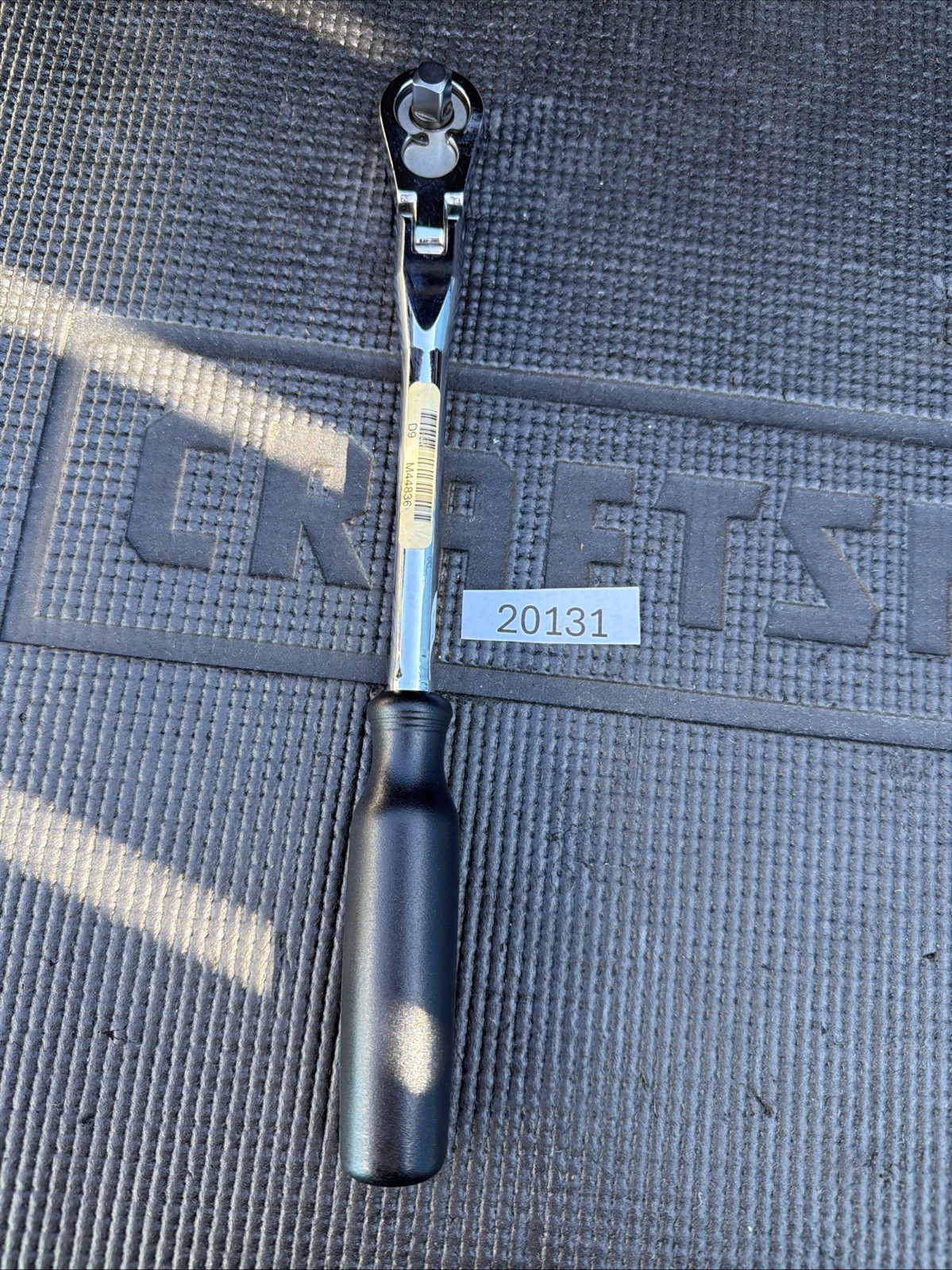 Sears Craftsman 12″ Flex Head Ratchet 3/8″ Drive Black 44836 Ergonomic USA Nos