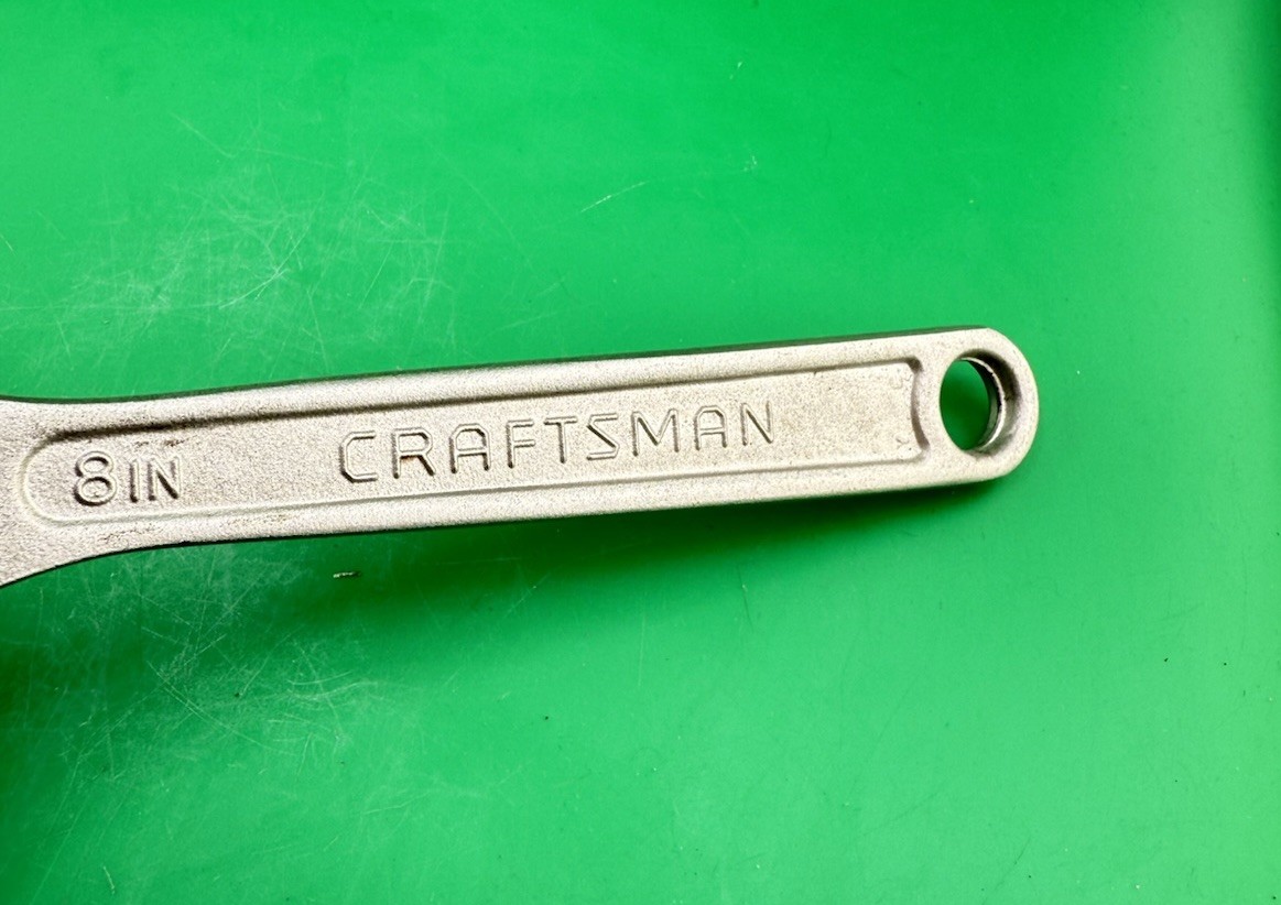 Craftsman USA 8″ Adjustable Wrench 9 44603 MINT Condition See Photos