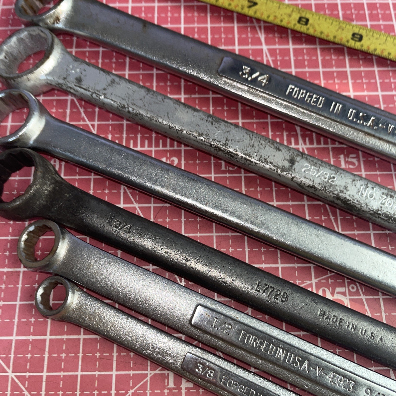 Craftsman USA 6 Piece SAE 12 Point Box End Wrench Set Proto Armstrong 3/8 – 7/8