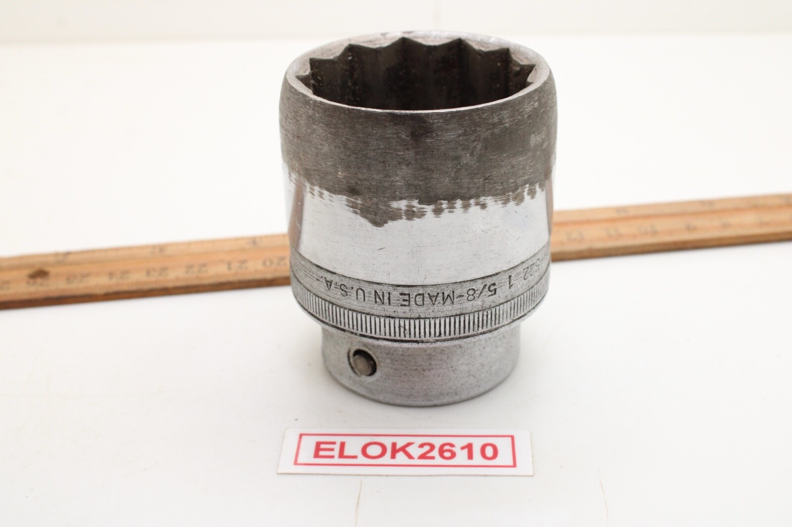 Snap-on LDH-522 3/4″ Drive 12 Point 1-5/8″ Socket SAE Shallow Socket Reissue USA