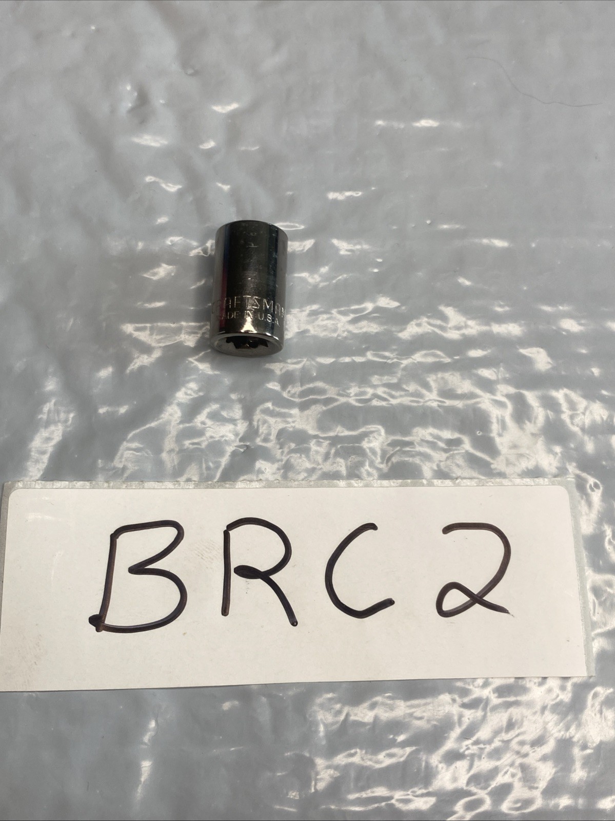 Craftsman 1/4″ Drive 3/8″ 6 Point Shallow Socket SAE G2D 34596 USA