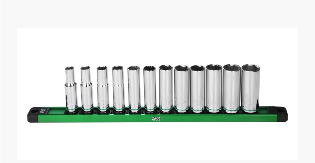 SK 3/8″ Drive 12pc Deep Metric Socket Set New Lifetime Warranty SK Professional