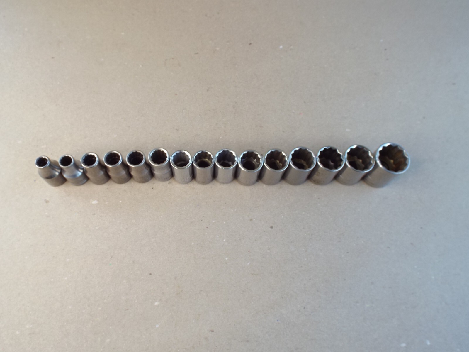VTG 15 Pc Craftsman USA Metric Socket 9-27mm Lot 1/2″ Dr 12 Pt – (Please Read)