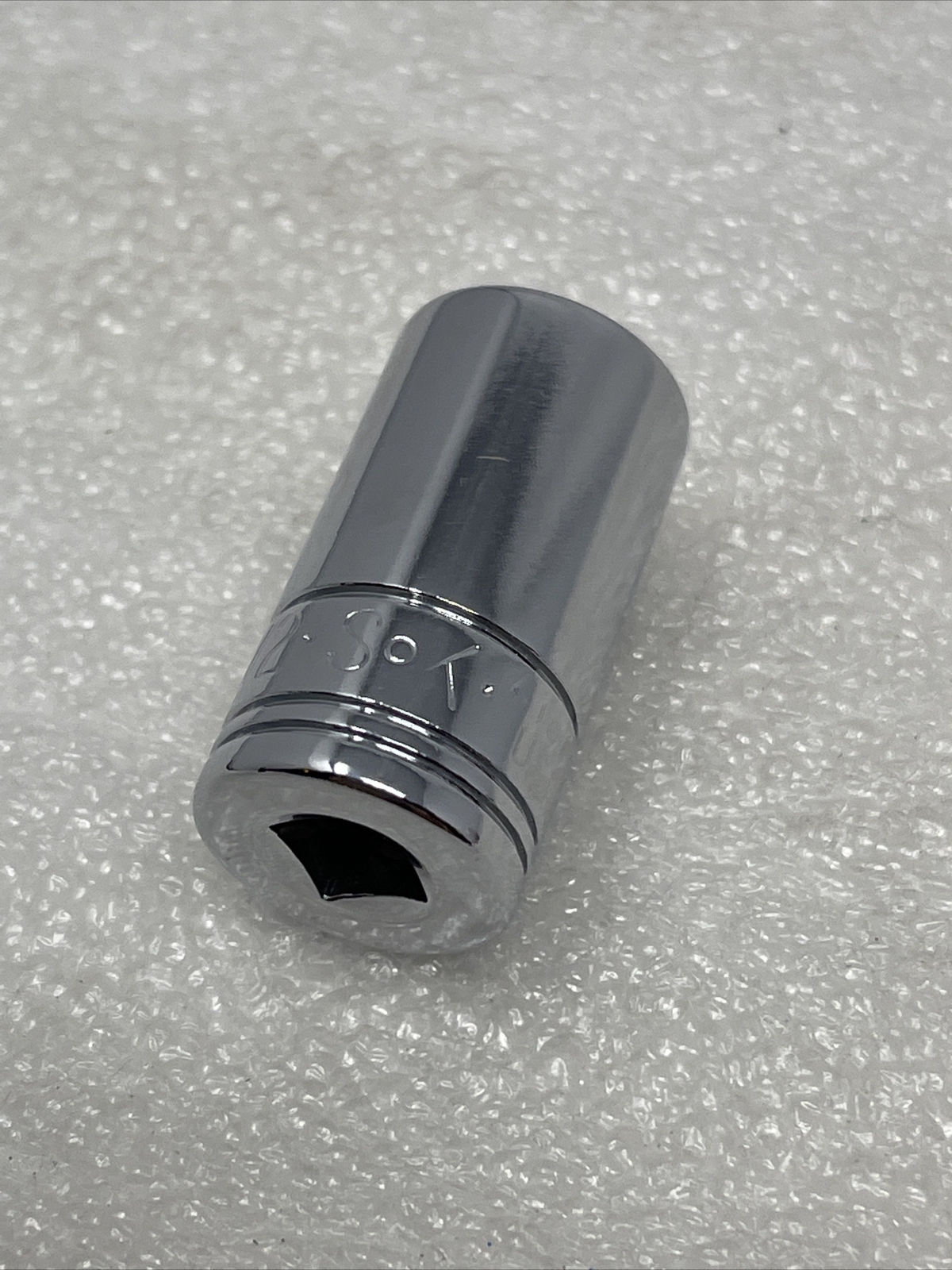 1/2” SK Tools 1/4″ Drive, 6 Point, Semi-Deep SAE Chrome Socket, USA, 41876