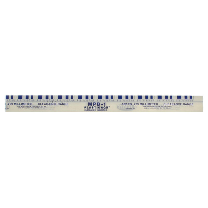 Clevite Bearing Clearance Gauge MPB-1; Plastigage Blue, .004″- .009″, Each