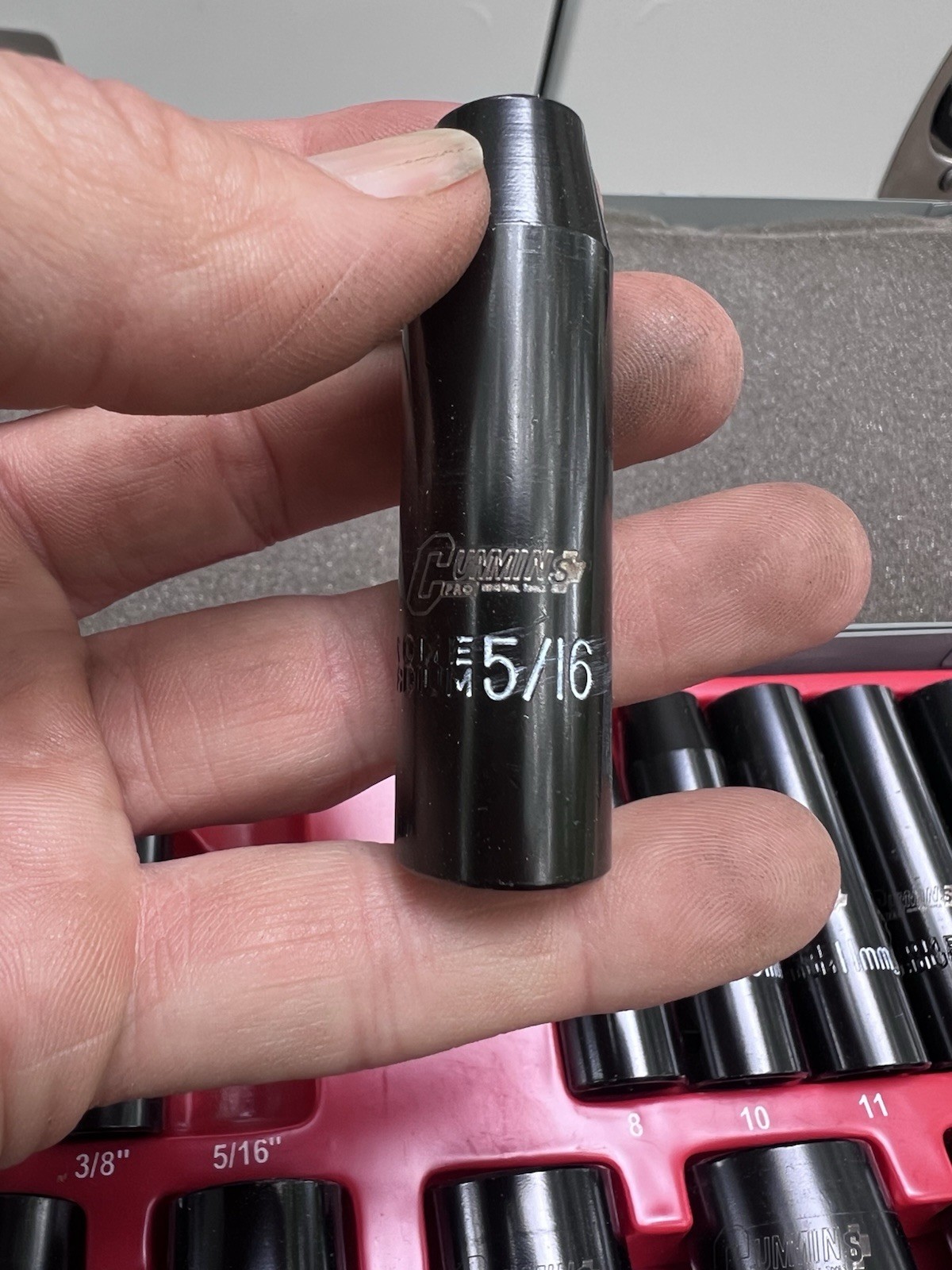 Chrome Vanadium Cummins Impact Socket Set 37 PC Set W/ Travel Case