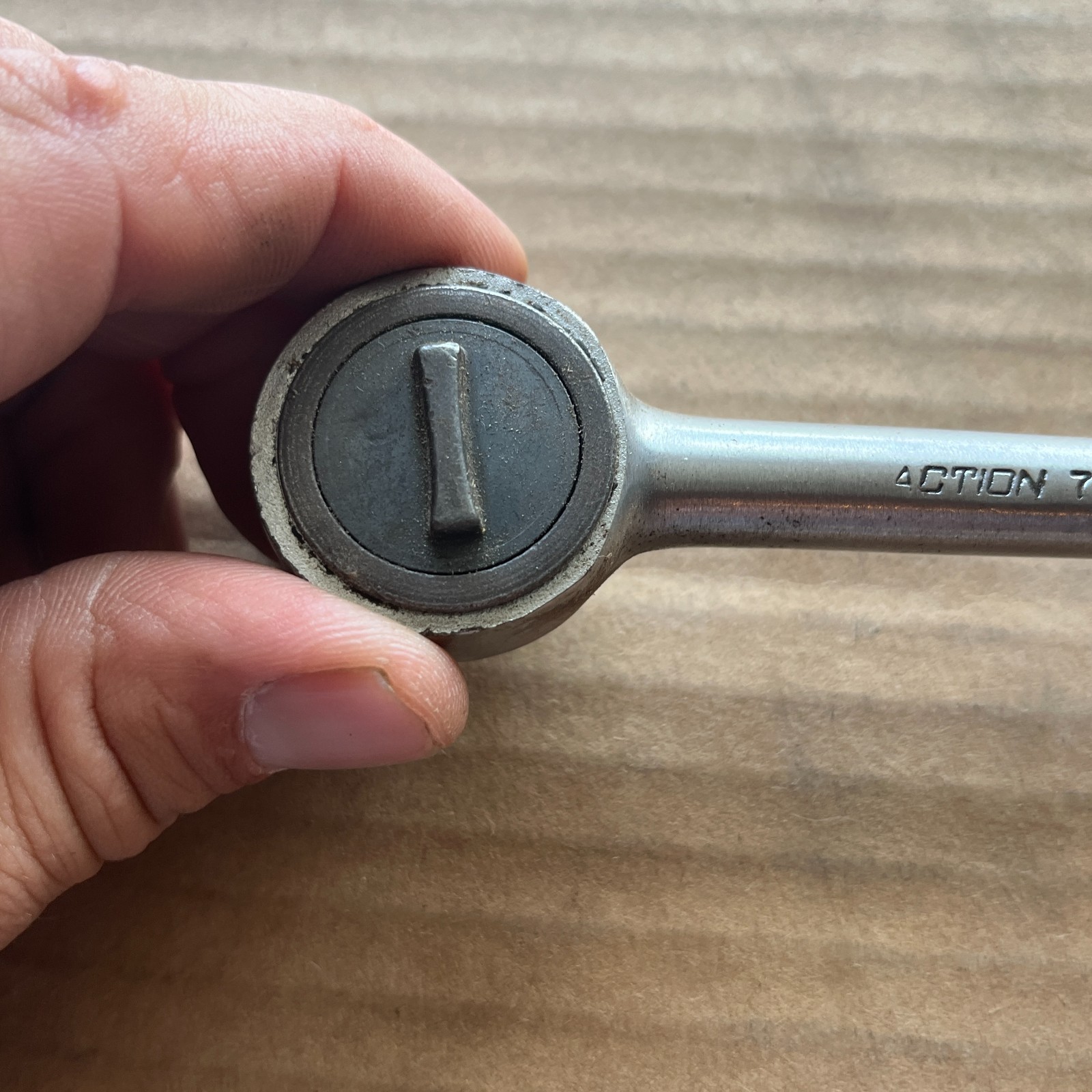 Vintage ACTION 77JA By Thorsen 3/8″ Ratchet Wrench USA 7″ Long
