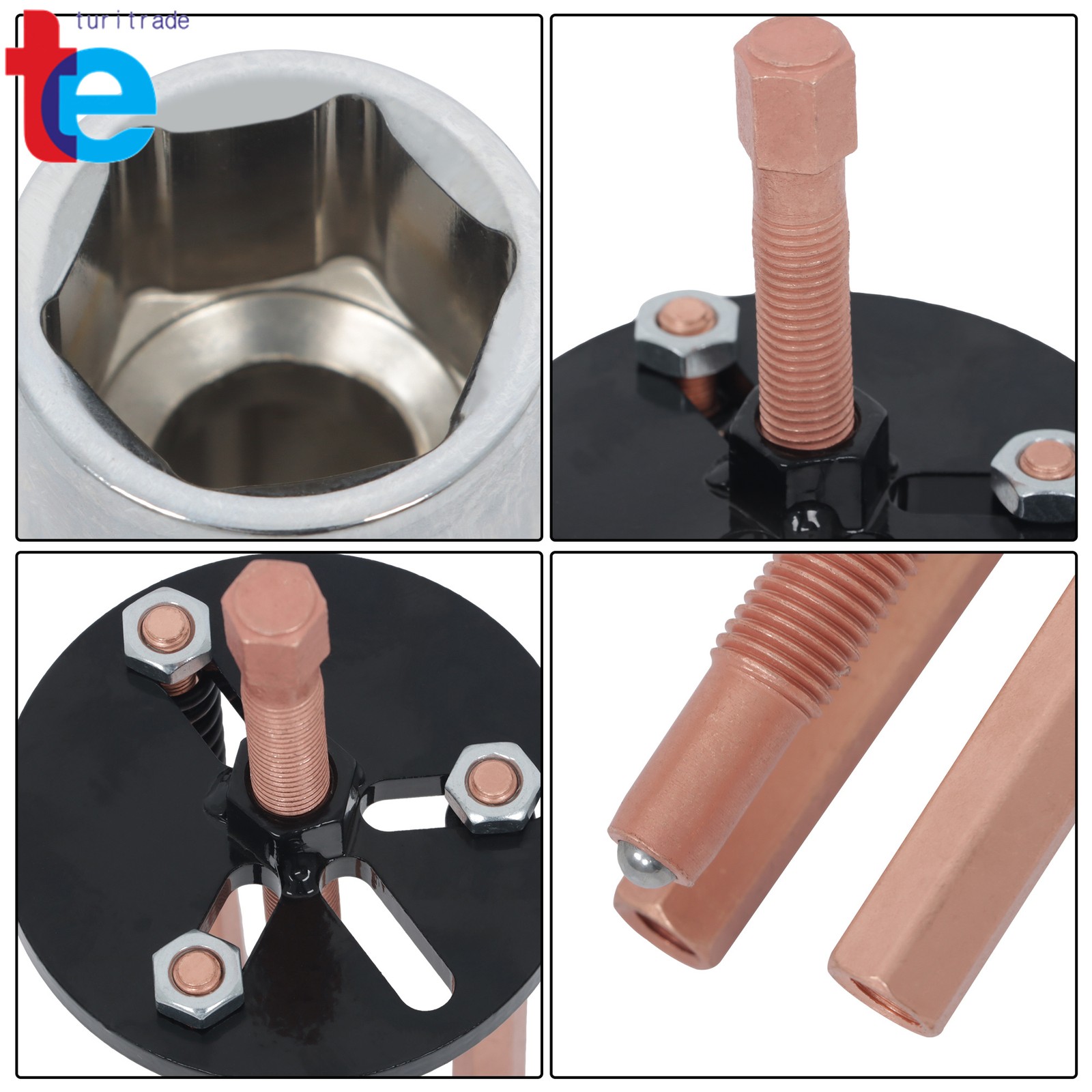 36 in 1 Blind Hole Bearing Puller Bearing Removal Tool with Spanner and Socket