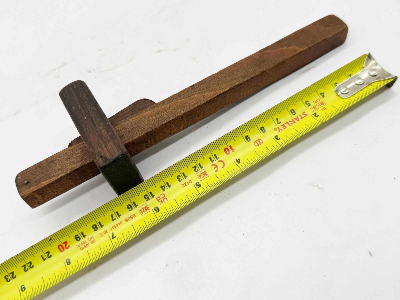 VINTAGE WOODEN MORTISE MARKING GAUGE HAND TOOL JOINERY SQUARE PIN STYLE