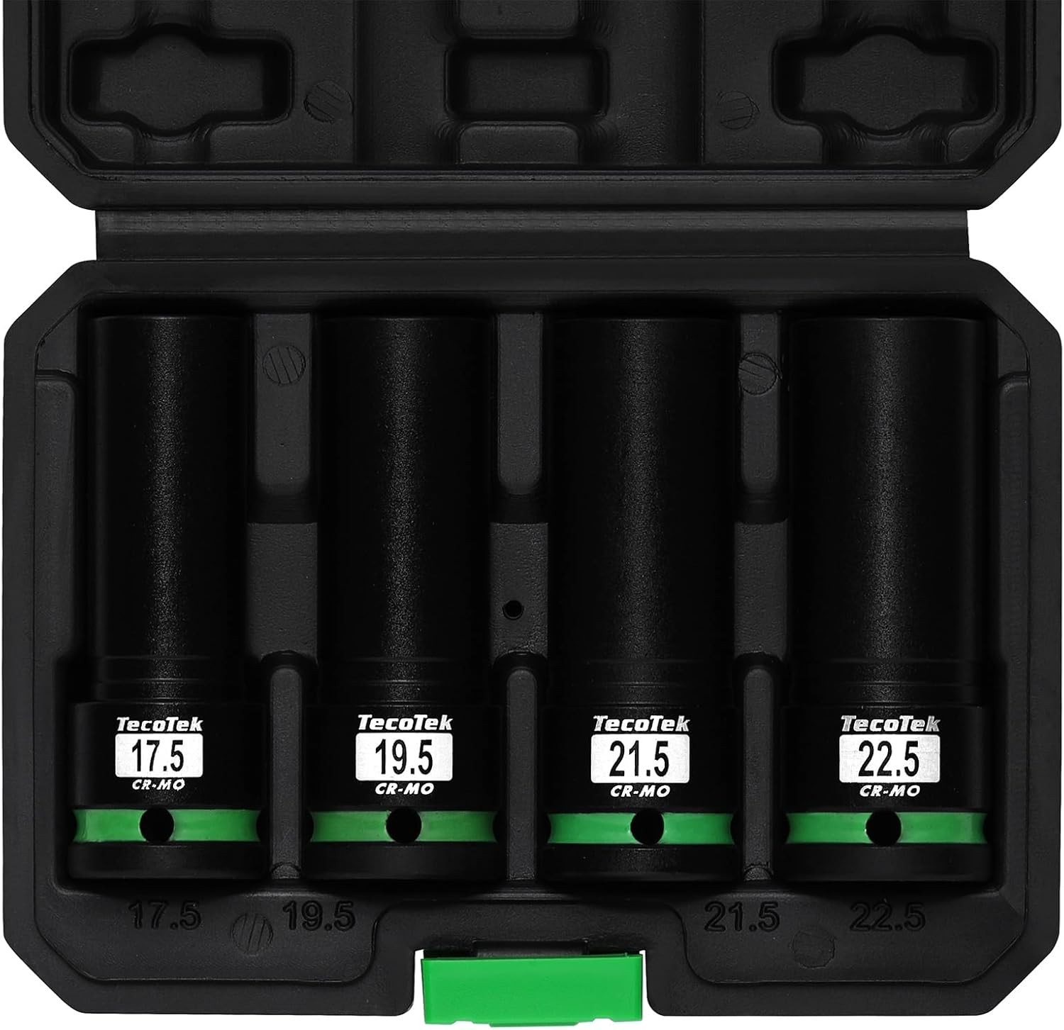 4-Piece Chrome Molybdenum Lug Nut Socket Set with Impact Wrench Compatibility
