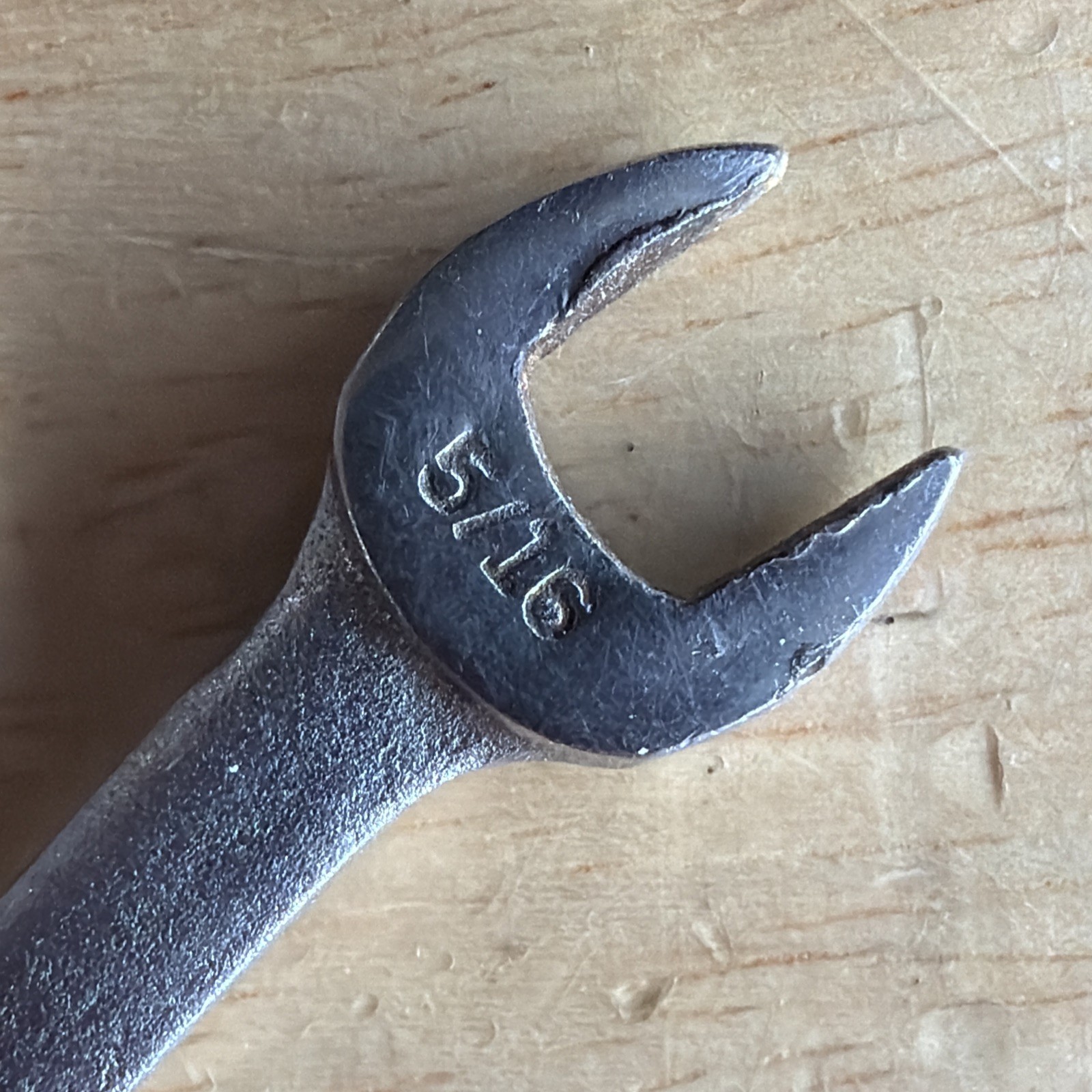 Craftsman 1/4″ x 5/16″ Double Open End Wrench Flying -V- V Series Vtg USA READ!