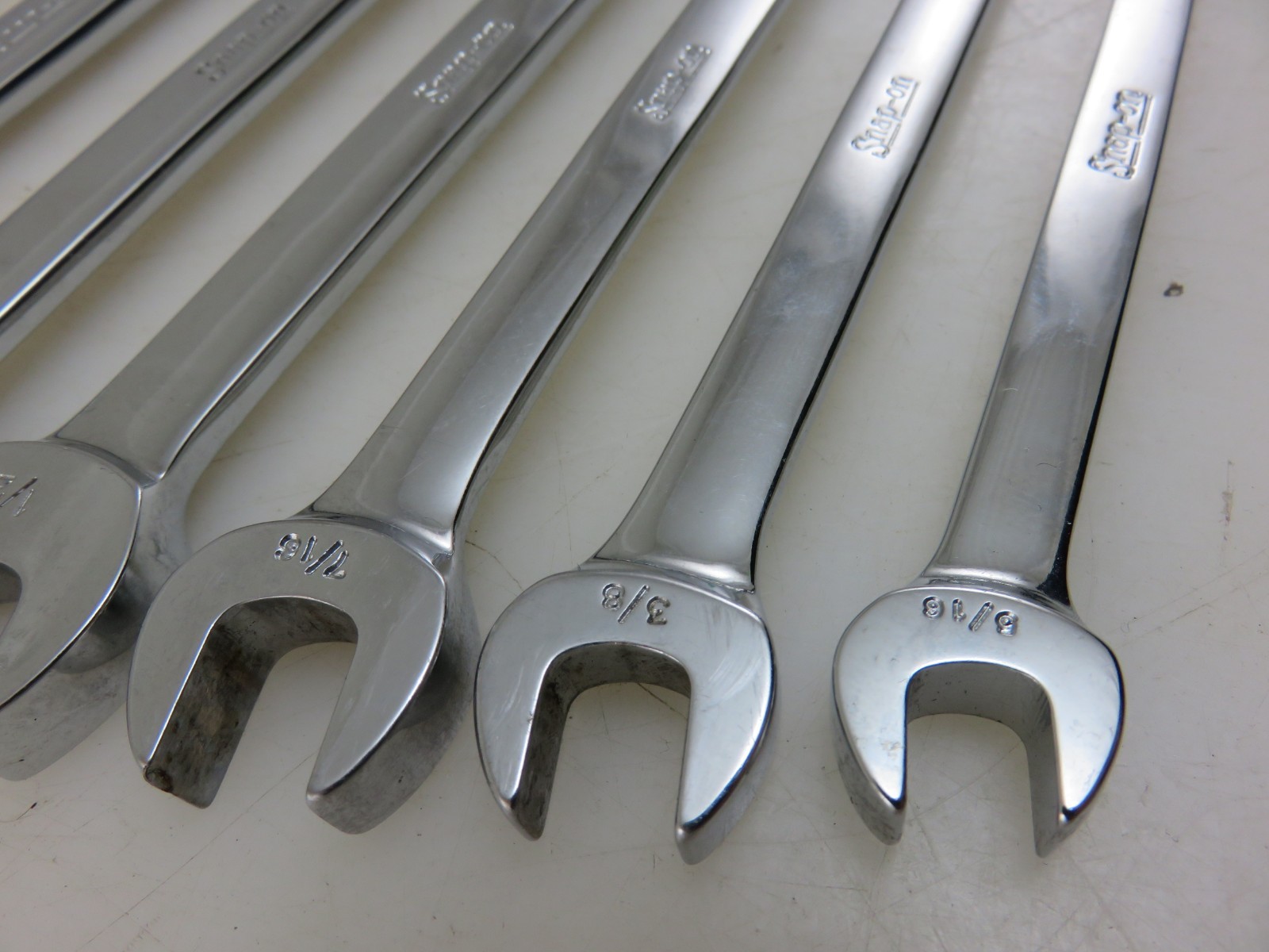 Snap-On RXS Series SAE Flare Nut Open End Wrench 6pc Set 5/16″-5/8″ Vintage