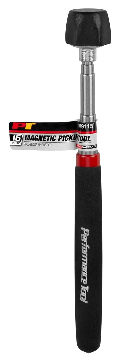 Performance Tool W9115 16 lb Magnetic Pick-Up Tool, Extends from 7-in to 30-in