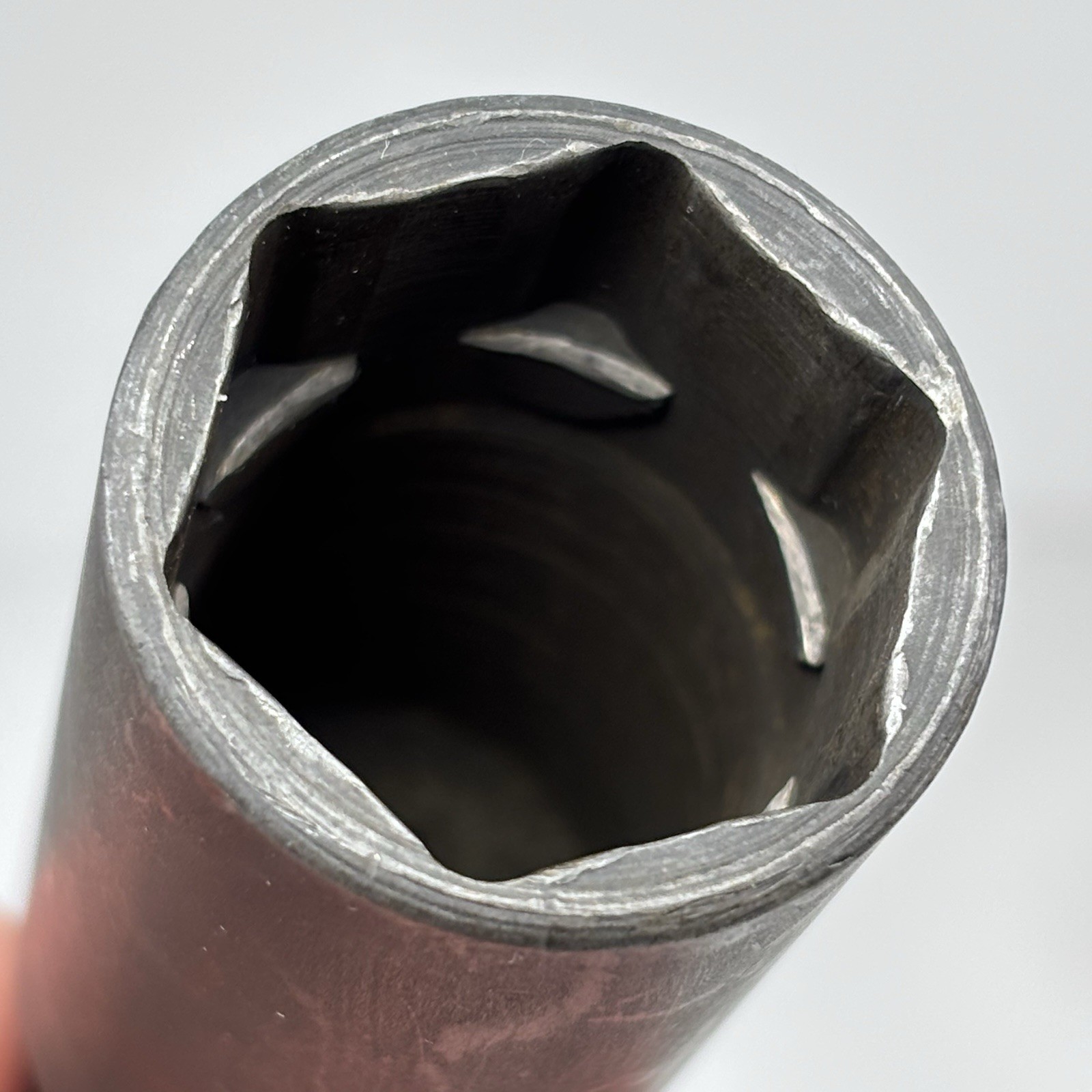 Snap On Tools GSFS281 3/8 Dr 6Pt SAE 7/8 Flank Dr Black Industrial Deep Socket