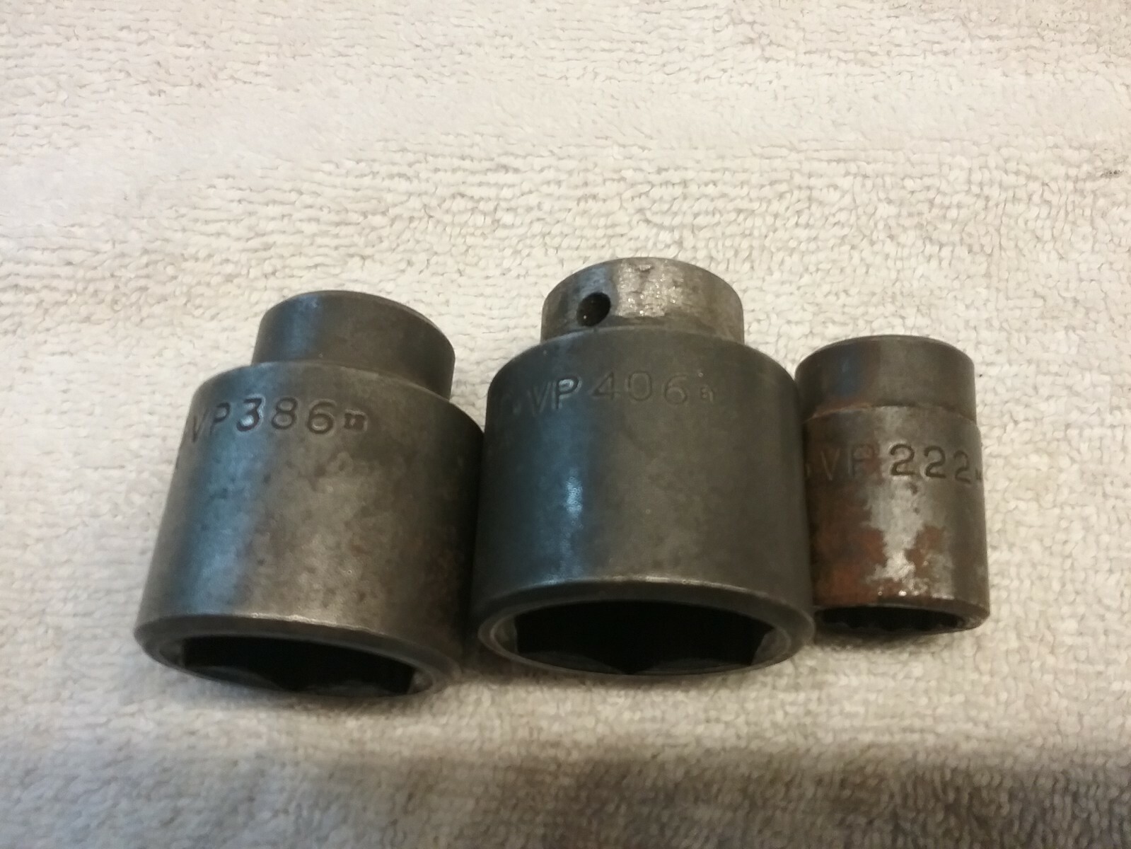 3 Mac Tools Shallow Standard Impact Sockets VP222 11/16″,386 1 3/16″, 406 1 1/4″