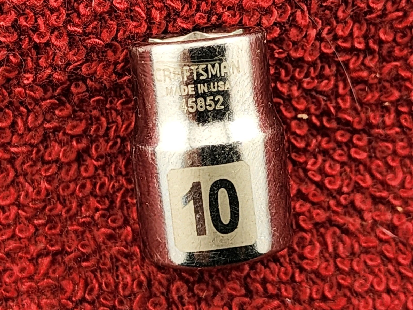 Craftsman USA 10mm 6 Point 3/8″ Dr. Easy Read Socket 45852, (Loc: Gray Rack)
