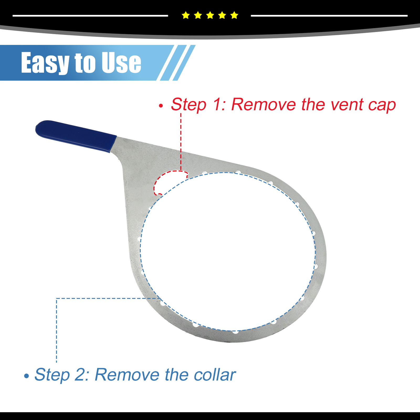 Piece of 1 8″ 482017 Fuel Filter Collar Vent Cap Wrench fit for 482 483 Models