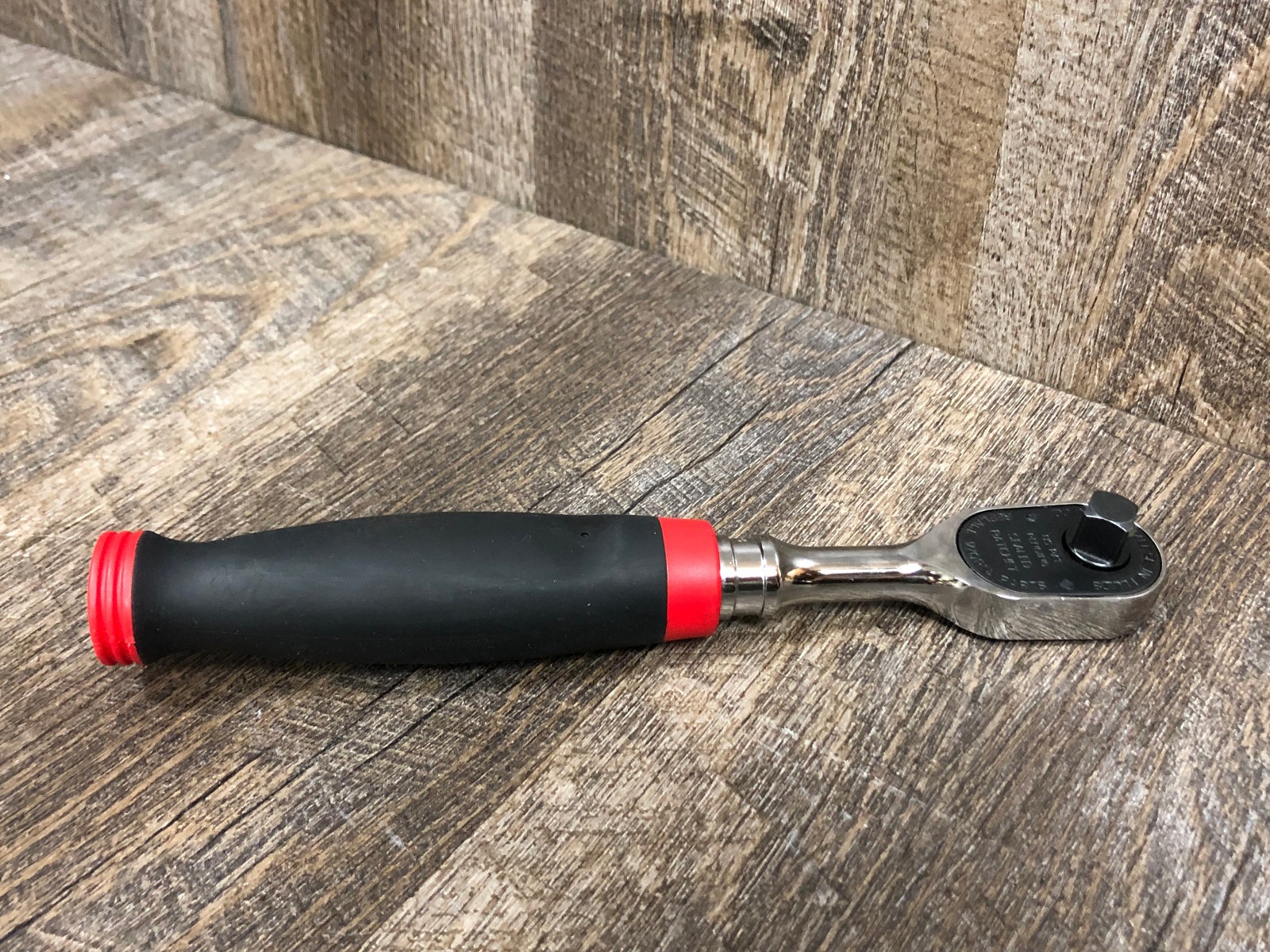 Snap On FH100 3/8″ Dr 100 Tooth Standard Fixed Ratchet Red Soft Grip FAST Ship!