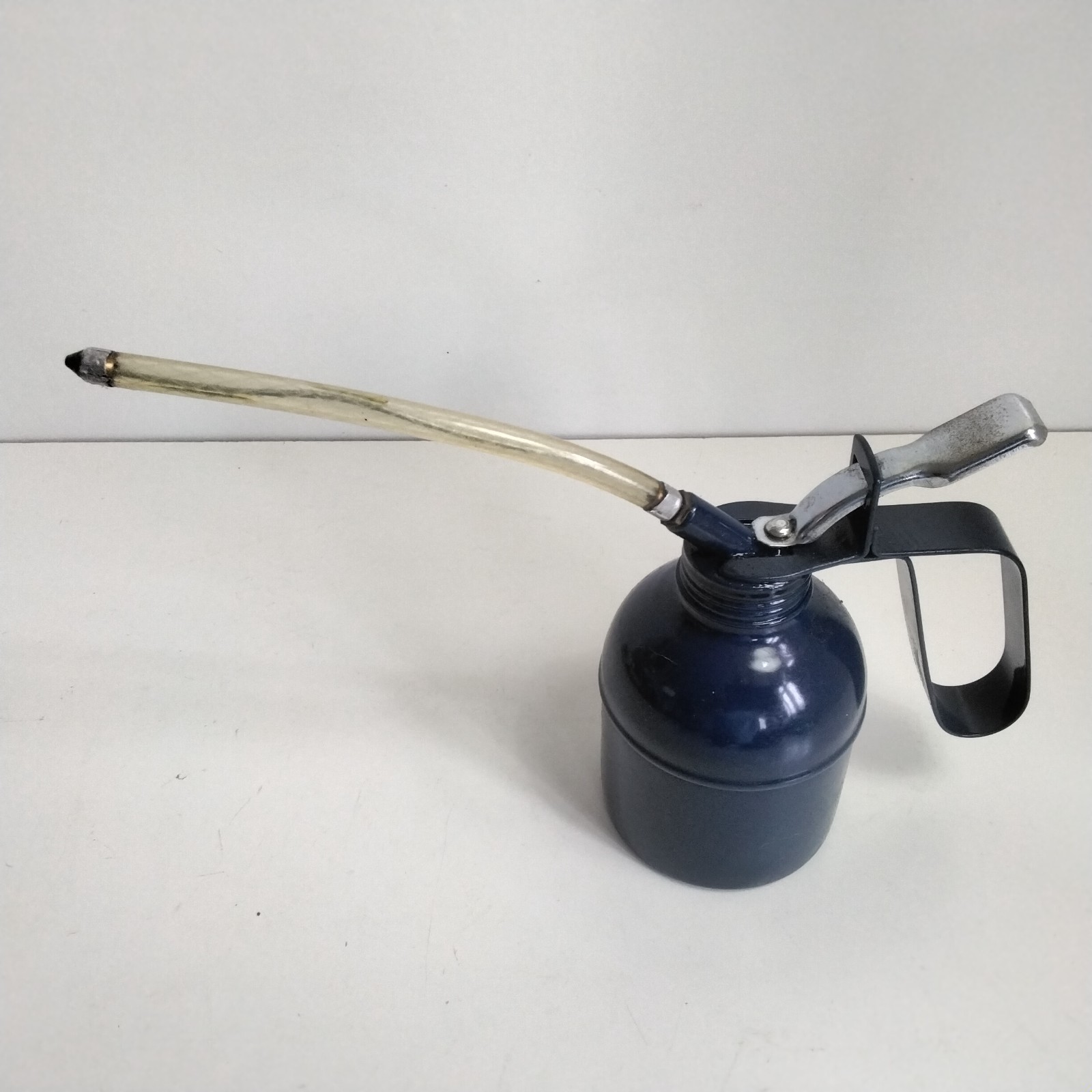 Faithfull Tools 300ml Oil Can Brass Pump 2 Spouts Workshop Tool