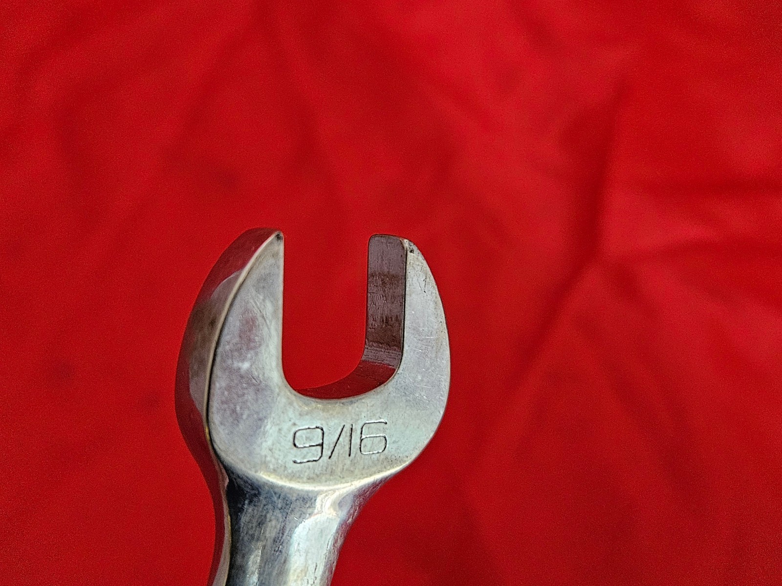 Snap-on OEX180 9/16″ 12 Point Short Combination Wrench Open Box End USA SAE M1