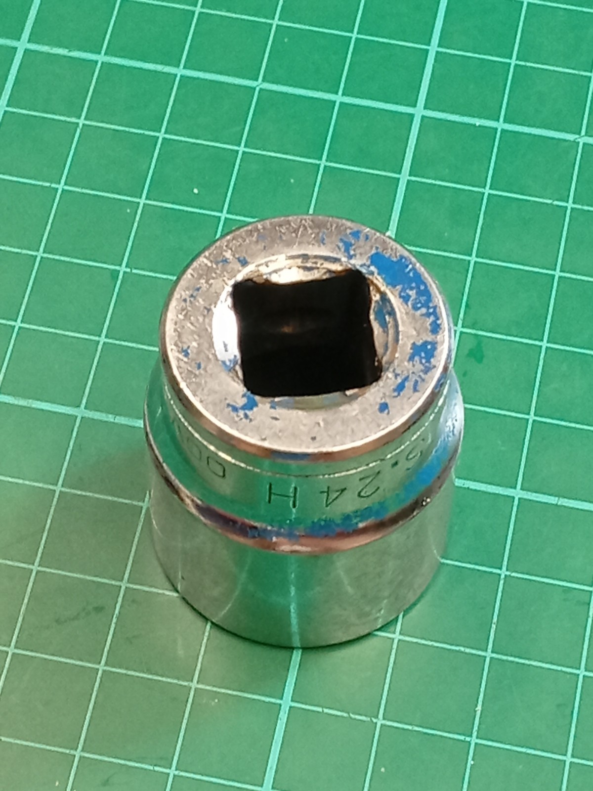 Facom S.24H 24mm 1/2″ Drive, OGV, 6 point, Shallow Socket, Made In France