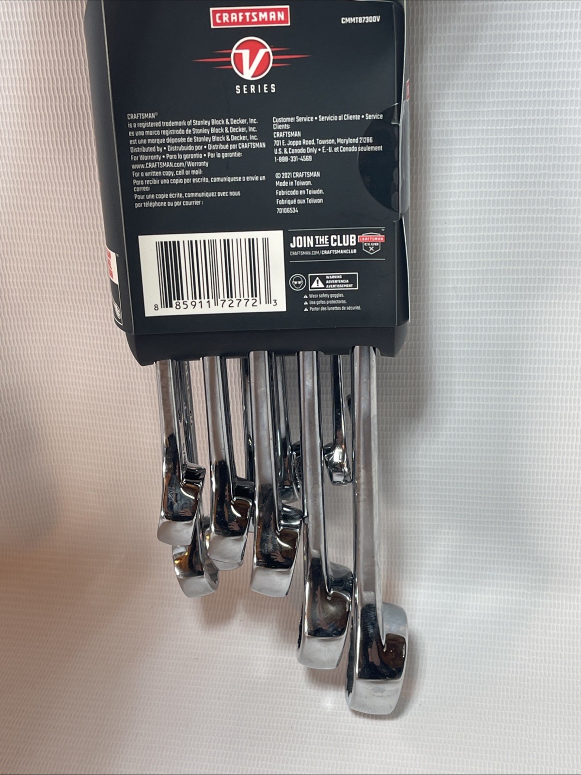 Craftsman 12 Pc V-Series Combination Wrench Sae (CMMT87300V) New