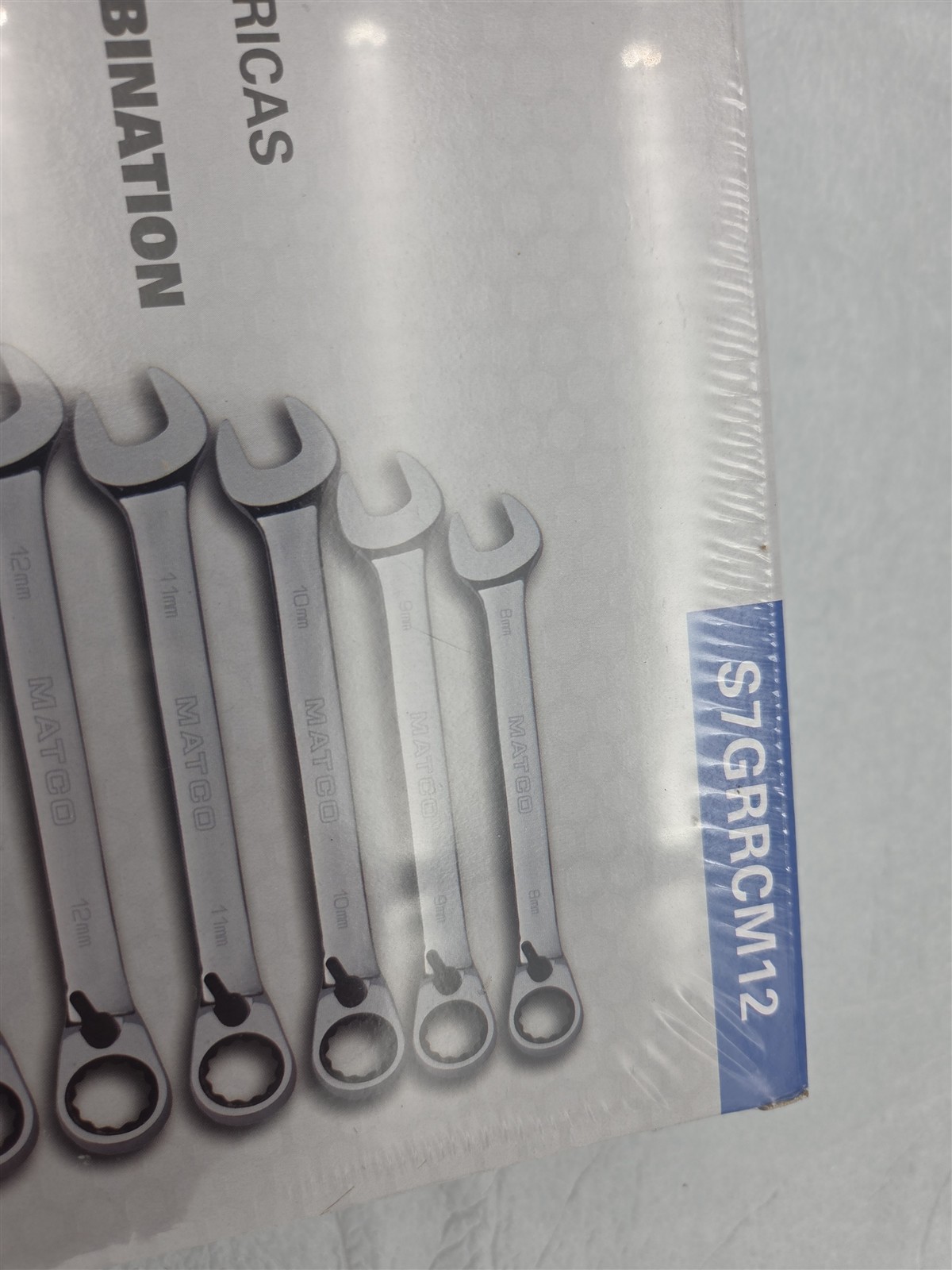 Matco Tools S7GRCM12 12 Piece Metric Reversible Ratcheting Combination Wrench