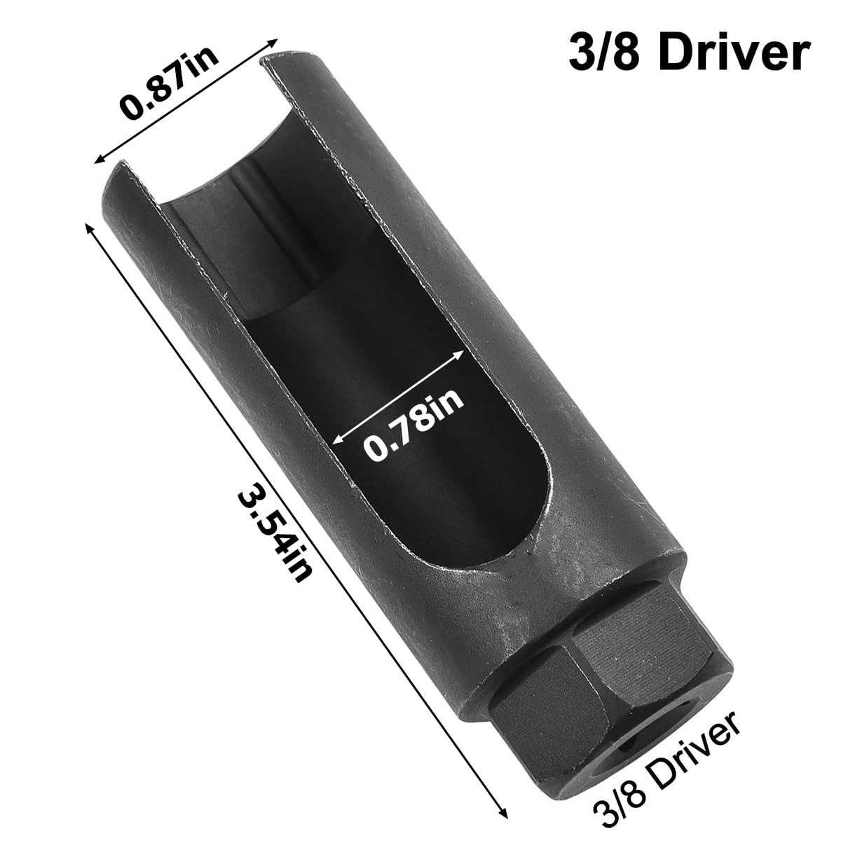Osilly Car Oil Pressure Sensor Socket, 6 Large Opening, Black Opening