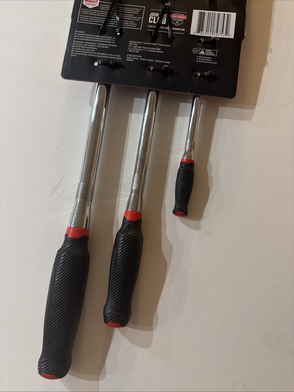 CRAFTSMAN V-Series 3 Piece Ratchet Set, Flexible Head 1/4, 3/8, 1/2 (CMMT86506V)