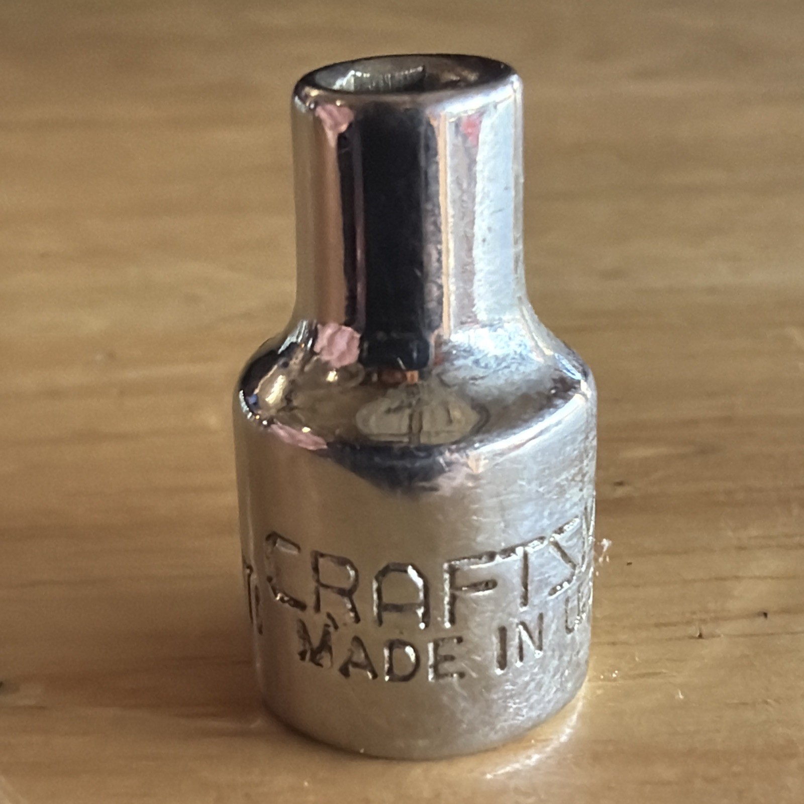 Craftsman 4mm Shallow Socket 1/4″ Drive 6 Point EE Series 43505 USA