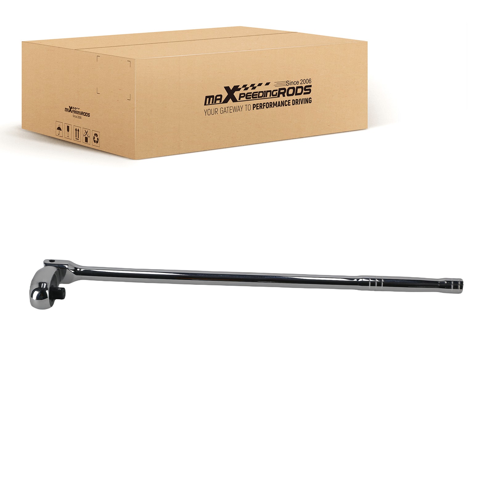 18in 3/8in Flex Head Ratchet 40CR 72-Tooth Quick-Release Long Drive Handle