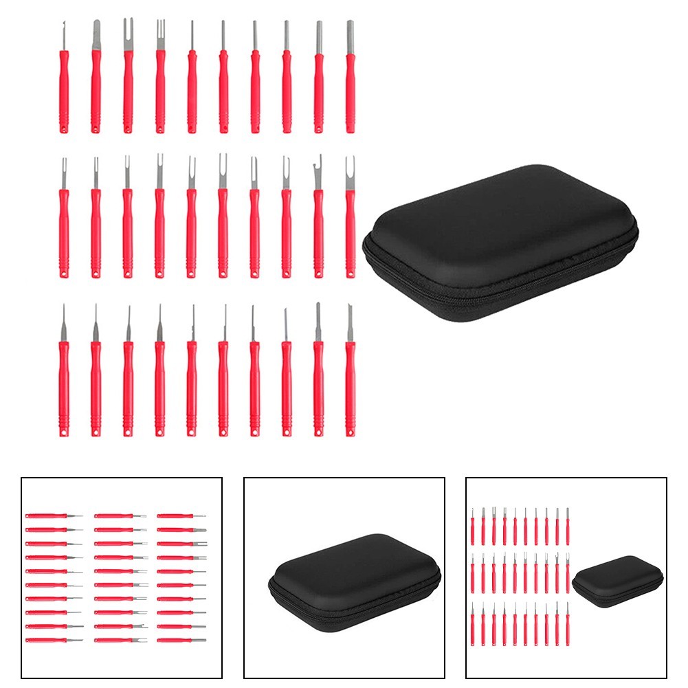 Stainless Steel 30Pcs Terminal Removal Tool Set Perfect for Wire Connector Pins