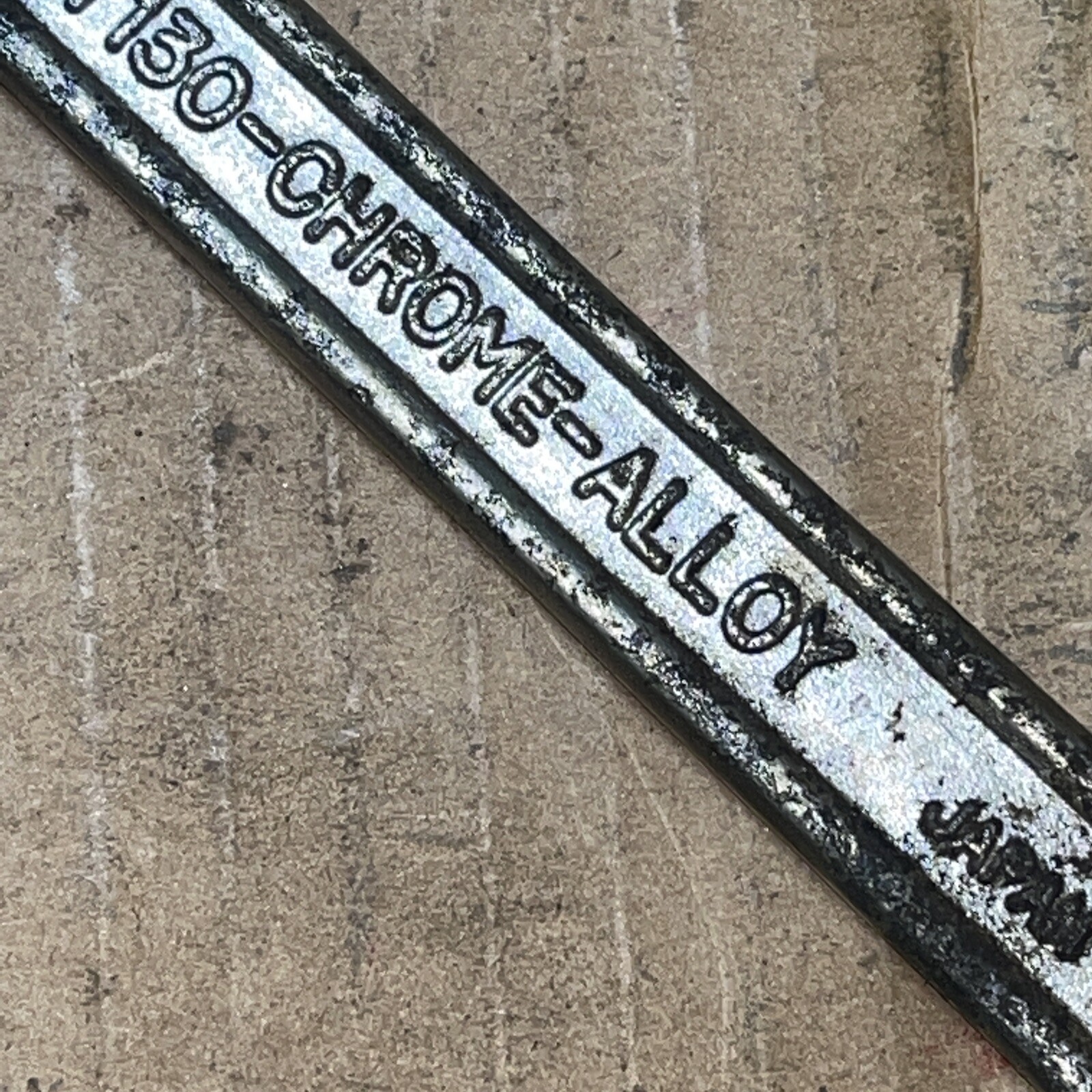 ASH (Asahi Metal Industries) Japan 7130 SAE 13/16 X 7/8 Open End Wrench Vintage