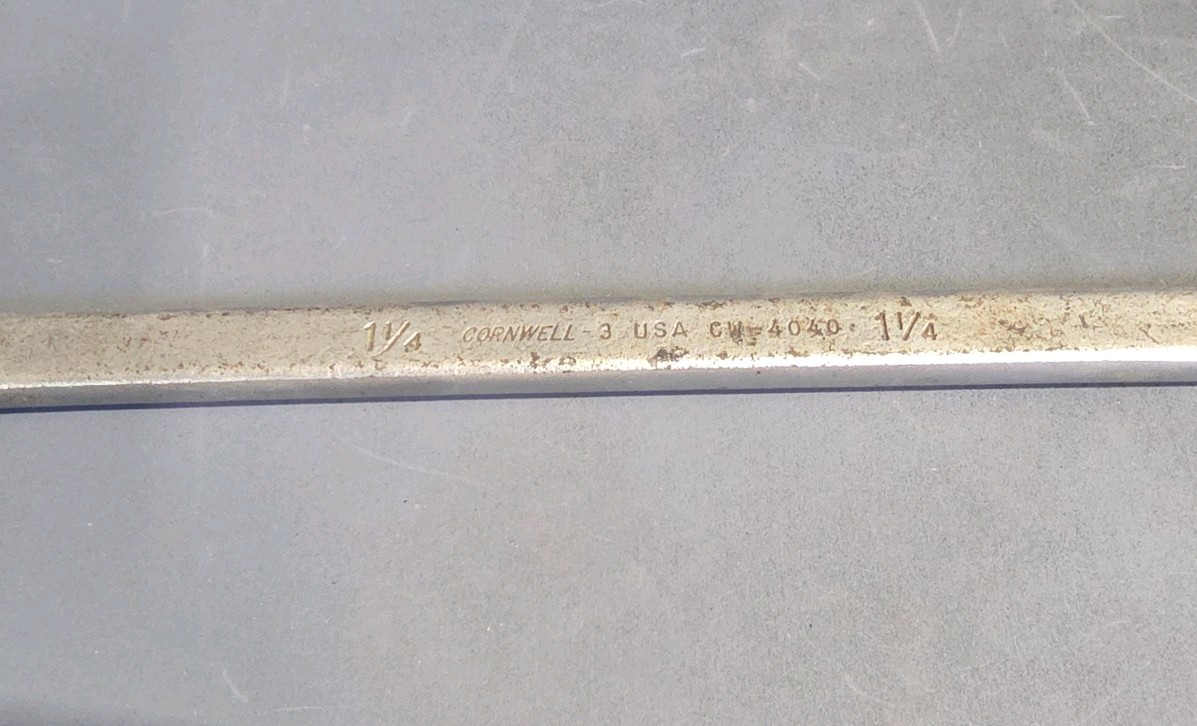 Cornwell Tools Vintage 17″ 1-1/4″ 12PT Combination Wrench CW4040