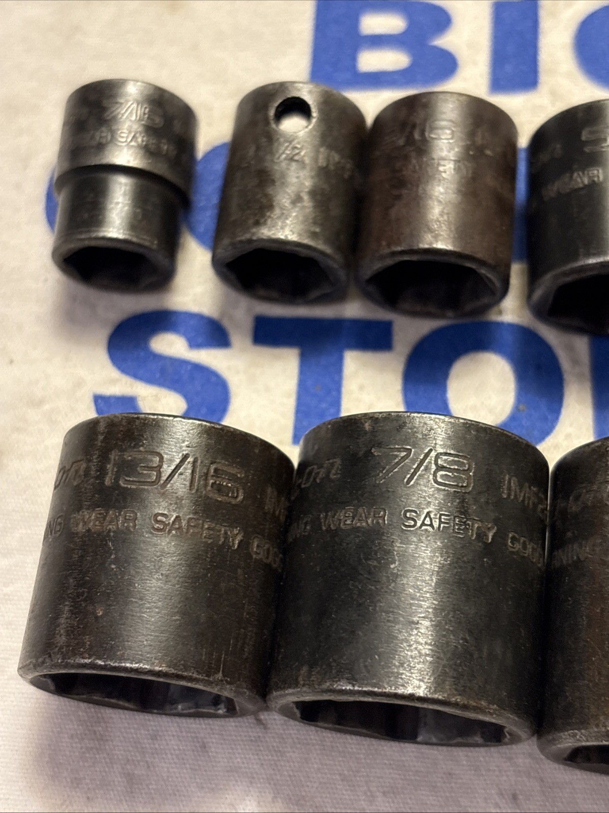 Snap-on Tools USA 3/8″ Drive 6pt 10pc SAE Shallow Impact Socket Set 212IMFYA