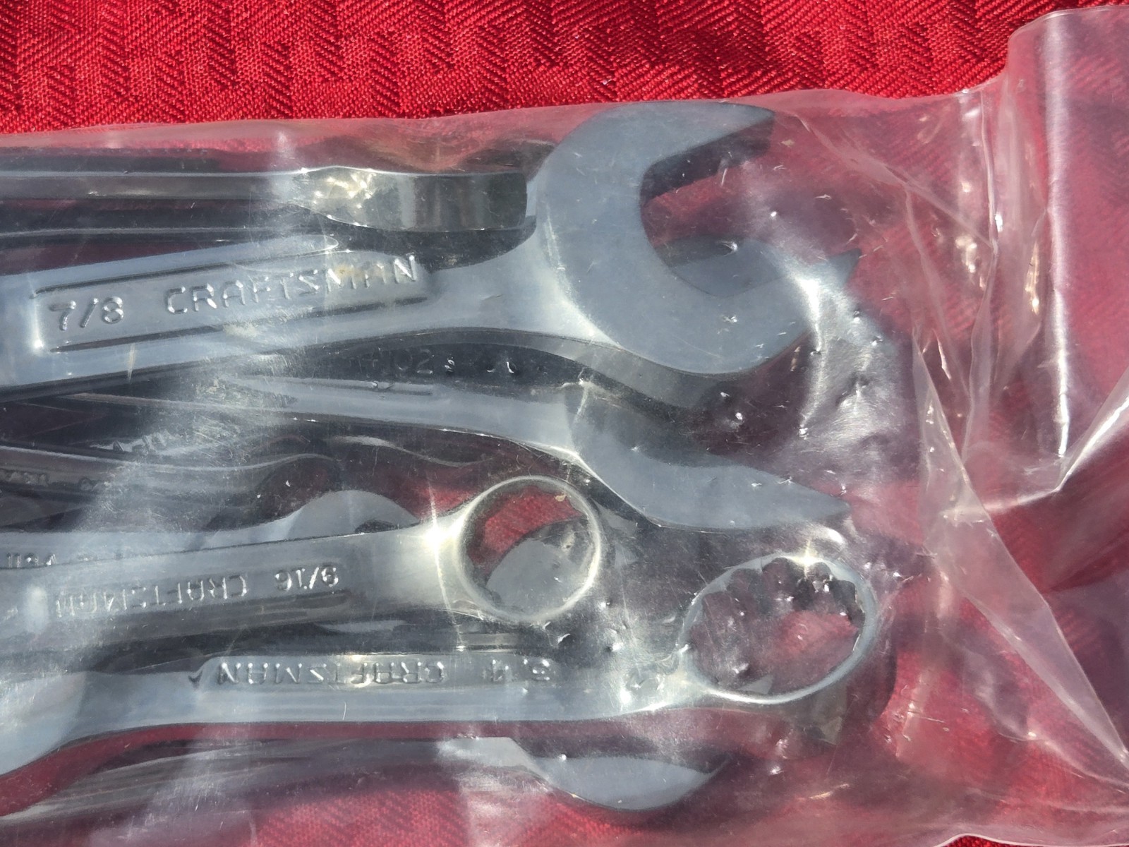 Vntg NOS Craftsman Professional 10pc SAE Stubby Combination Wrench Set VV USA