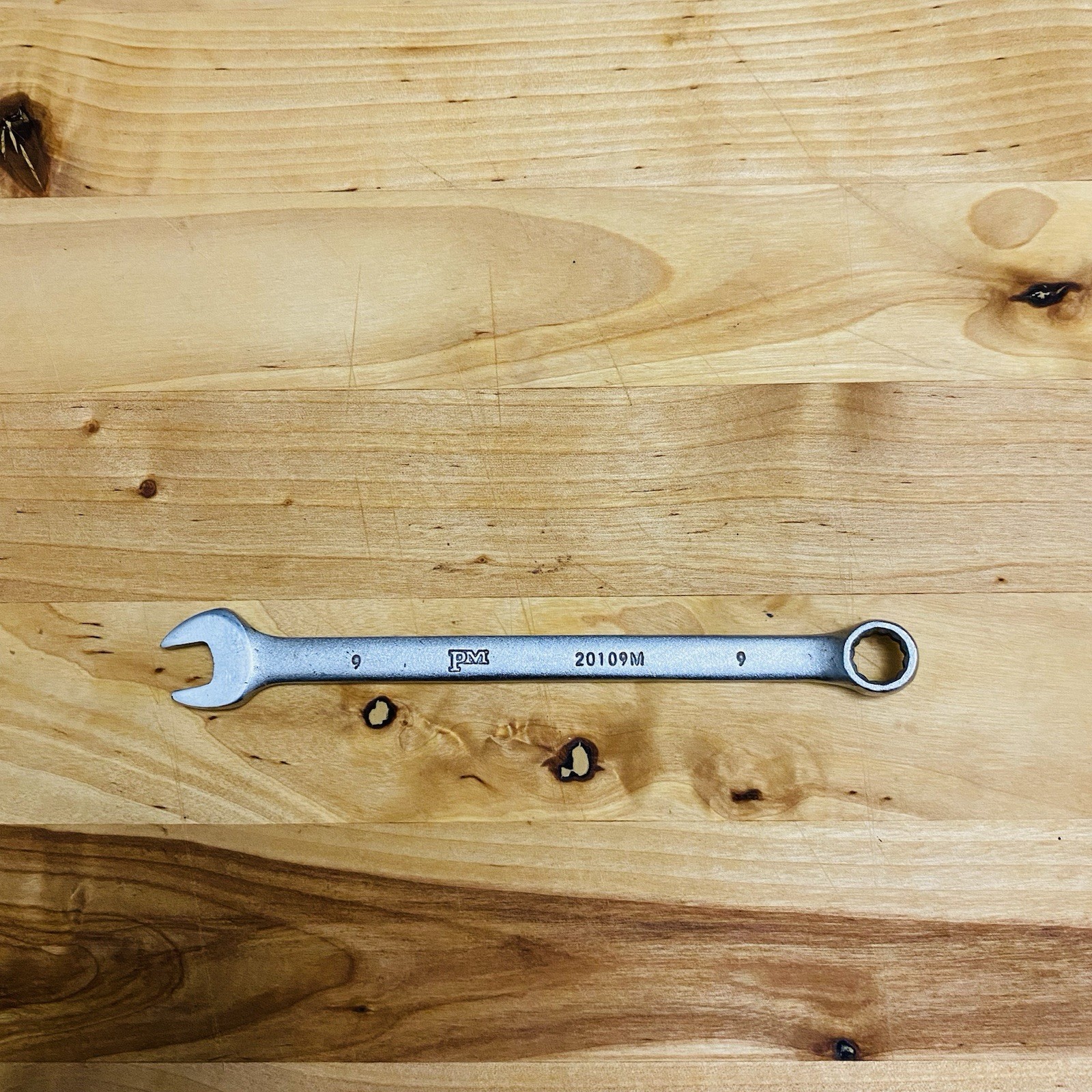 Vintage Popular Mechanics 20109M CR-V 9mm Metric 12 Point Combination Wrench