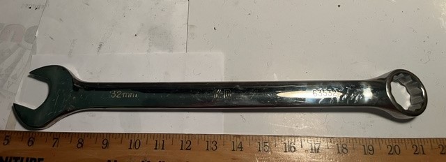 BIG K-D Chrome Combination 32MM Wrench 12pt U.S.A