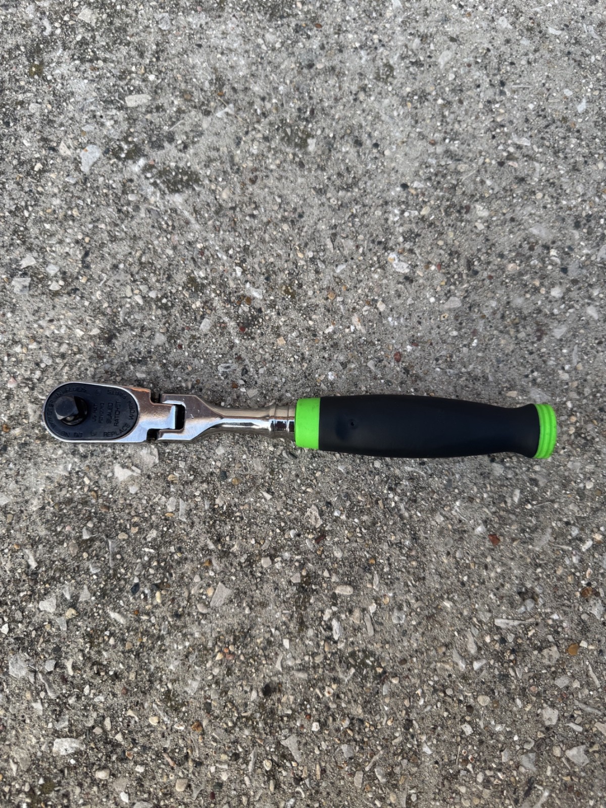 New Snap-On GREEN 3/8″ Drive 100 Tooth Flex Ratchet FHF100 EXCELLENT
