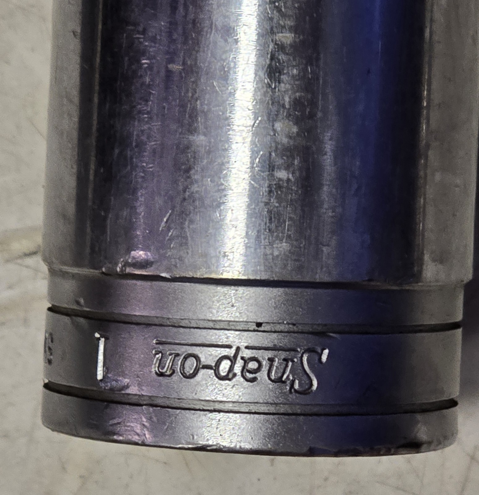 Snap-On Tools 1/2 Drive 1 Inch Shallow Chrome 8 Point Socket SAE SW432 USA