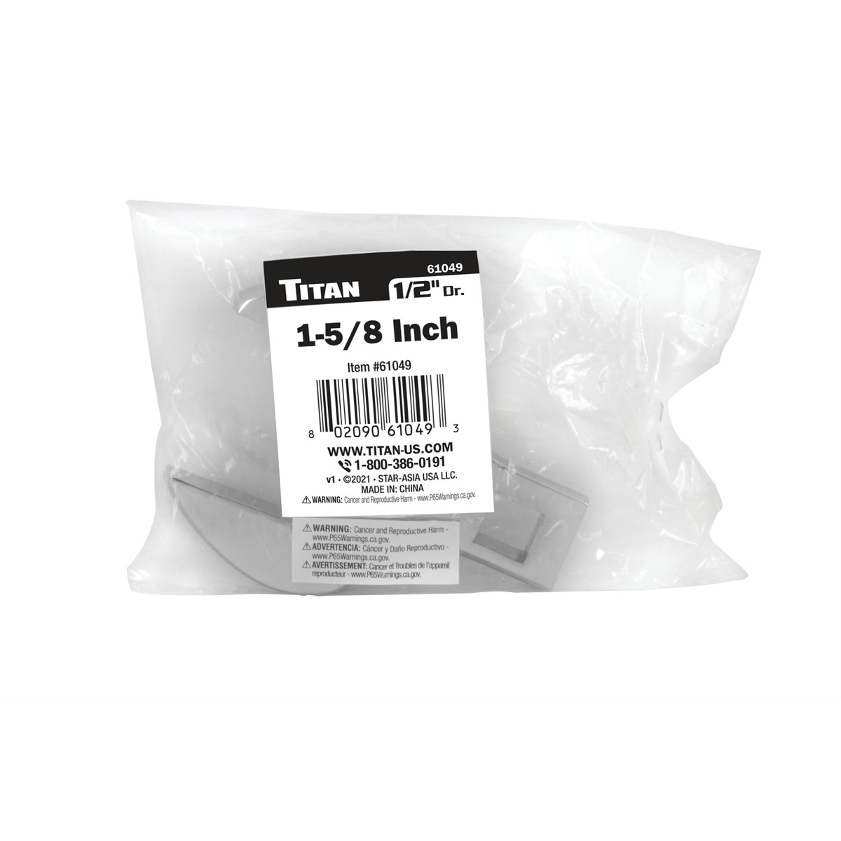 Titan 1-5/8 in. 1/2 in. Drive Crowsfoot Wrench