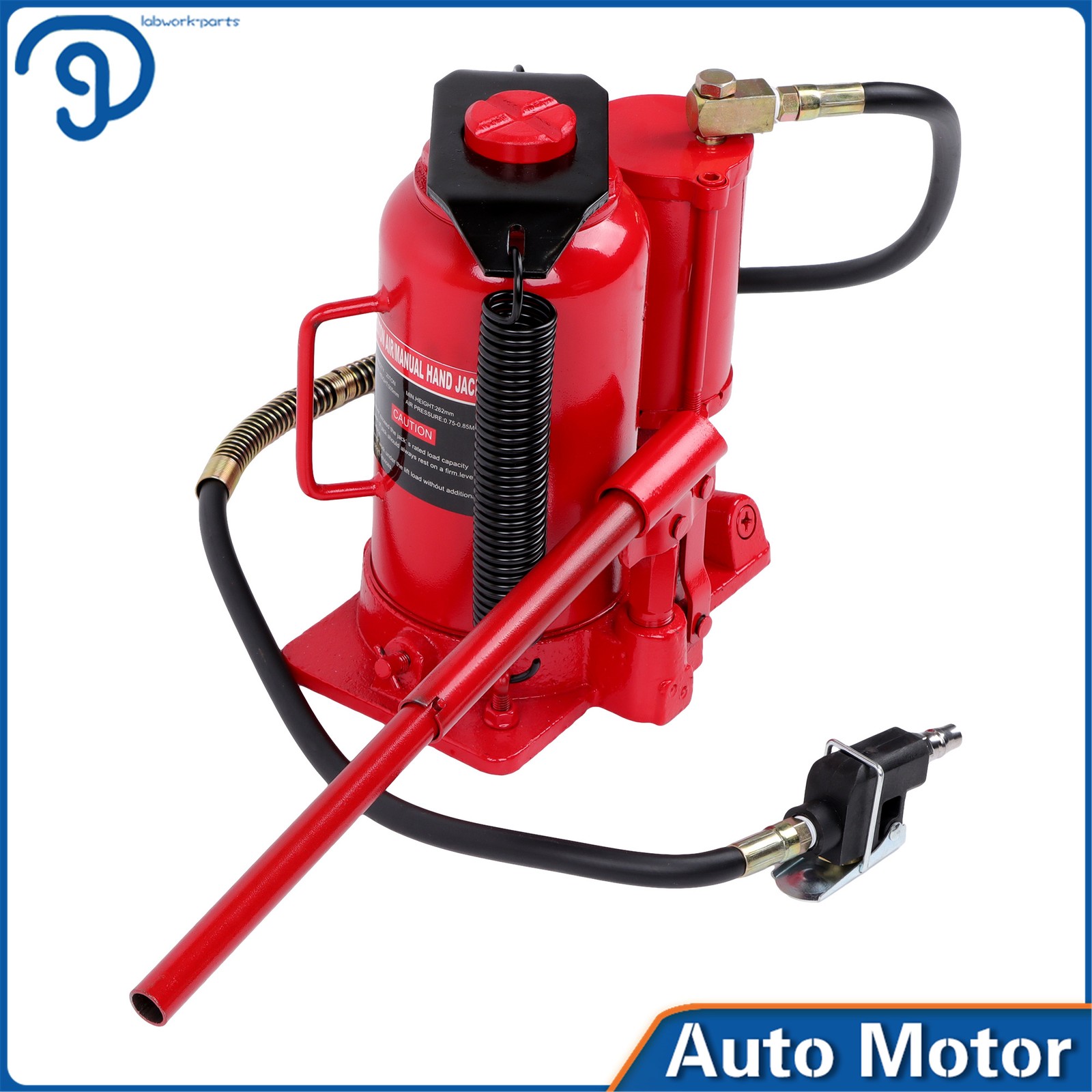 Air Hydraulic Bottle Jack 20 Ton/40,000 Lbs Welded Low Profile Pneumatic
