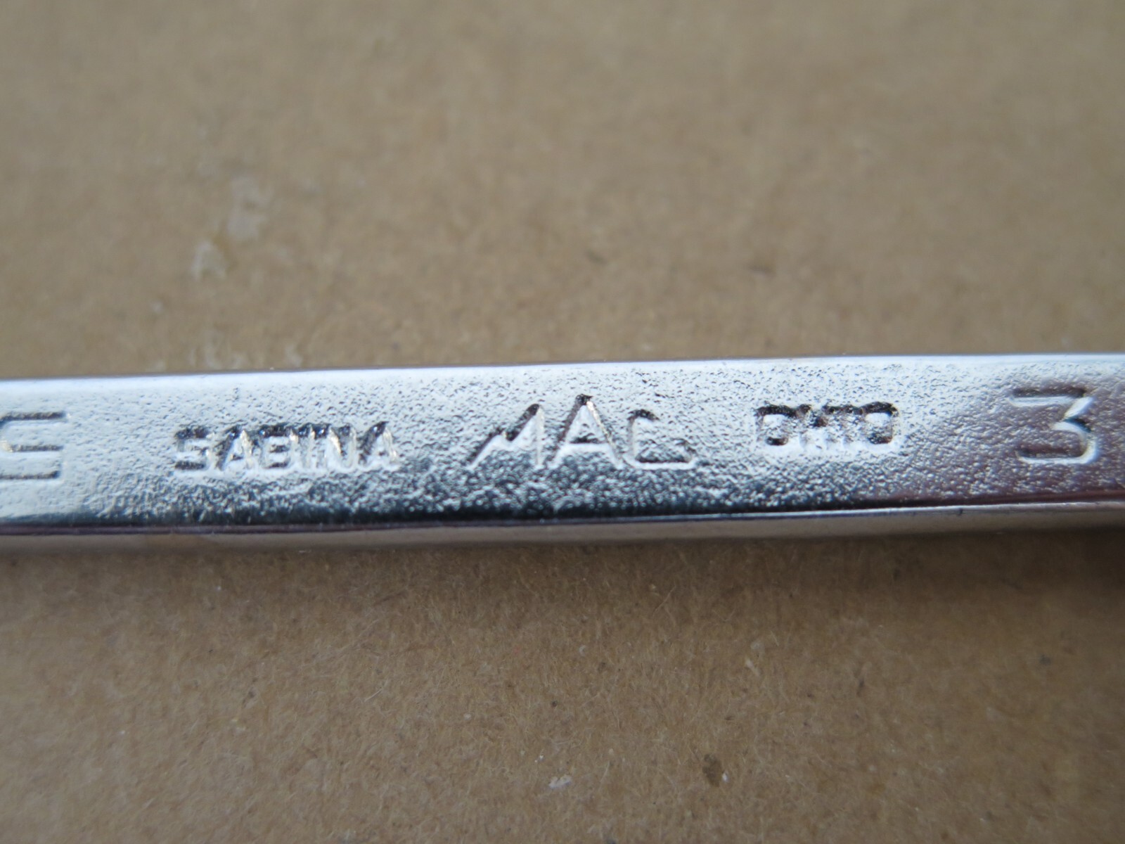 Vintage MAC 3/8 x 5/16 Open End Wrench #DR 1012