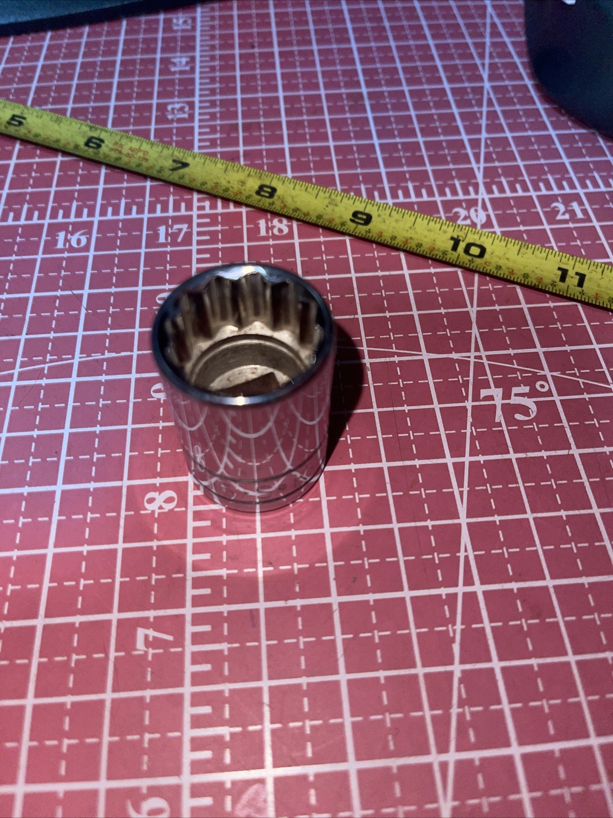 NOS S-K USA 40126 13/16 In SAE 1/2 Drive 12 Point Socket Vintage SK 1/2” 13/16”