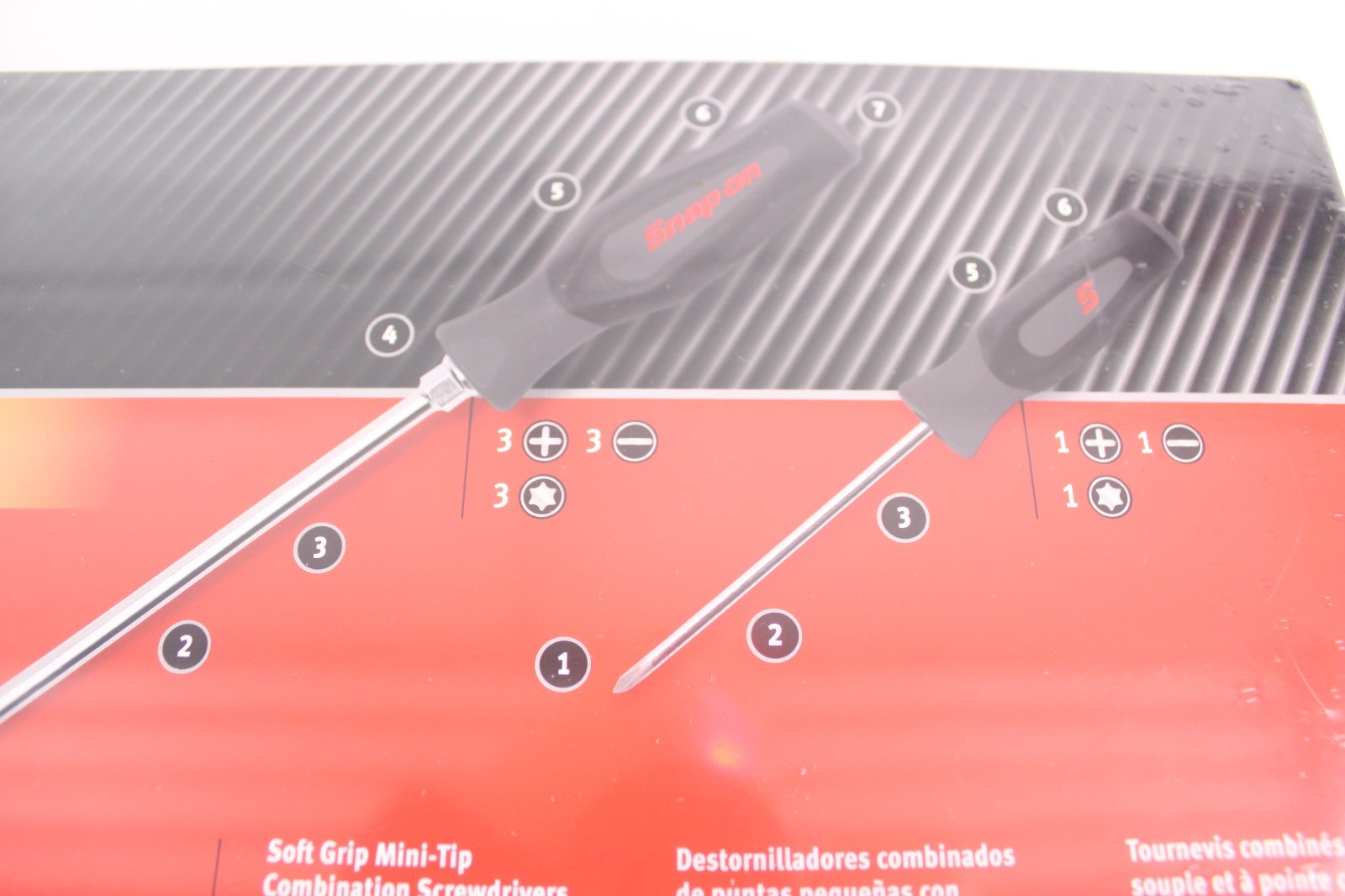 New Snap-on SGDXW120BDT 12pc Soft Grip Combination Screwdriver set Dark Sealed