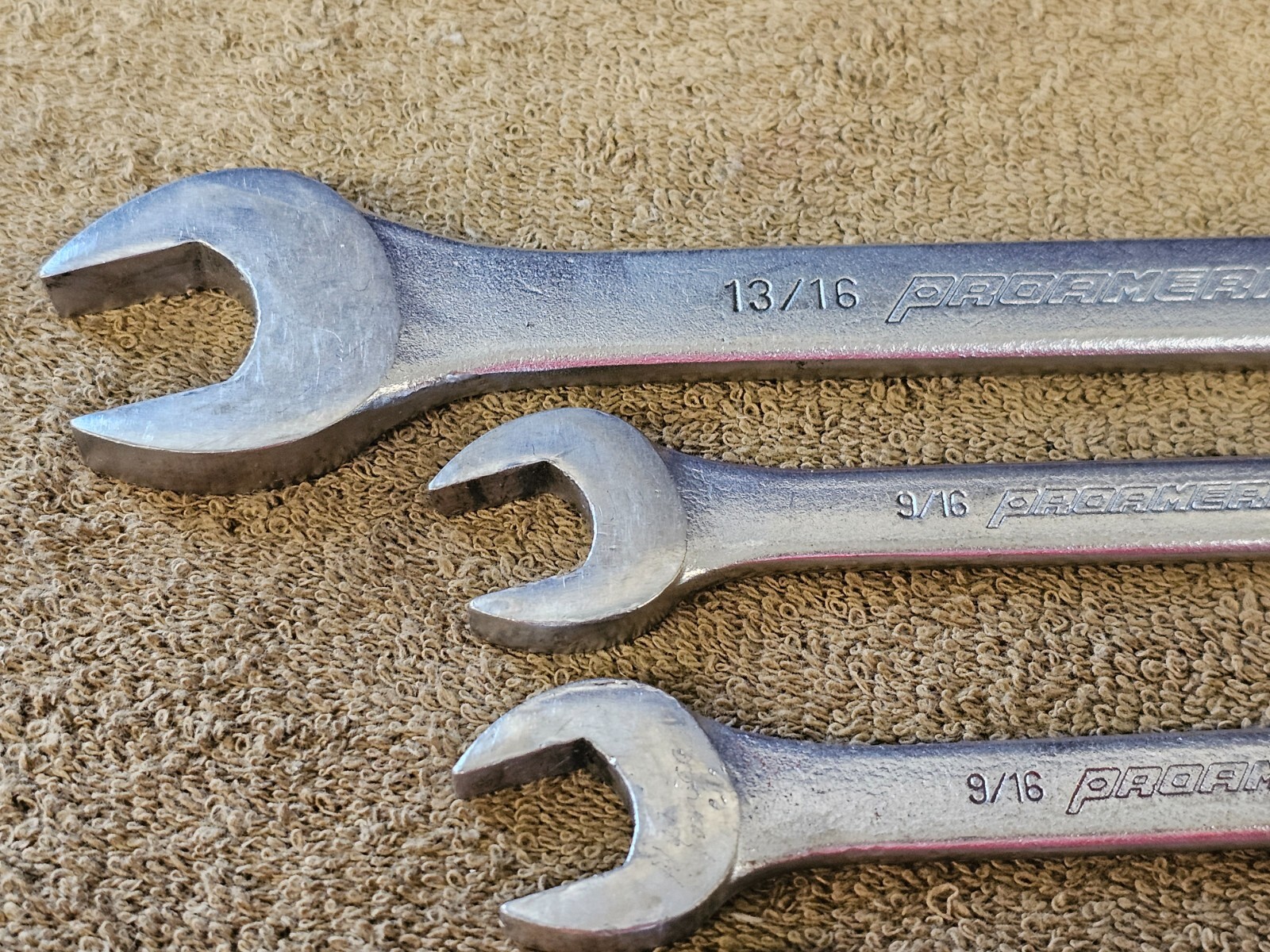 7 Pro America Combination Wrench Set Sae 13/16 9/16 7/16 5/16 1/4 1/2 7/16″ USA