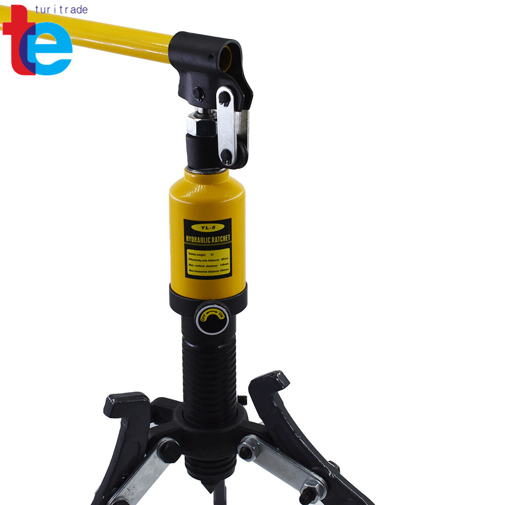 5 Ton 3-Jaw Hydraulic Gear Puller Set Wheel Bearing Pulling Separator w/Case