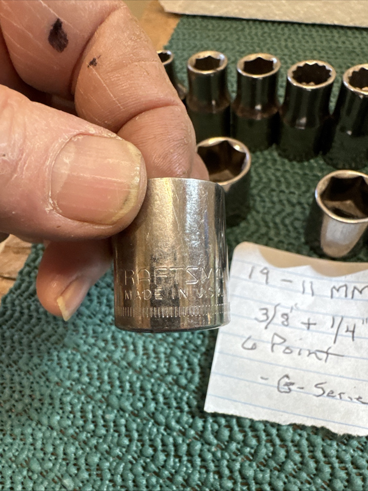 Lot Of 18 Craftsman Metric Sockets In Great Shape USA See Pictures 2 Sets