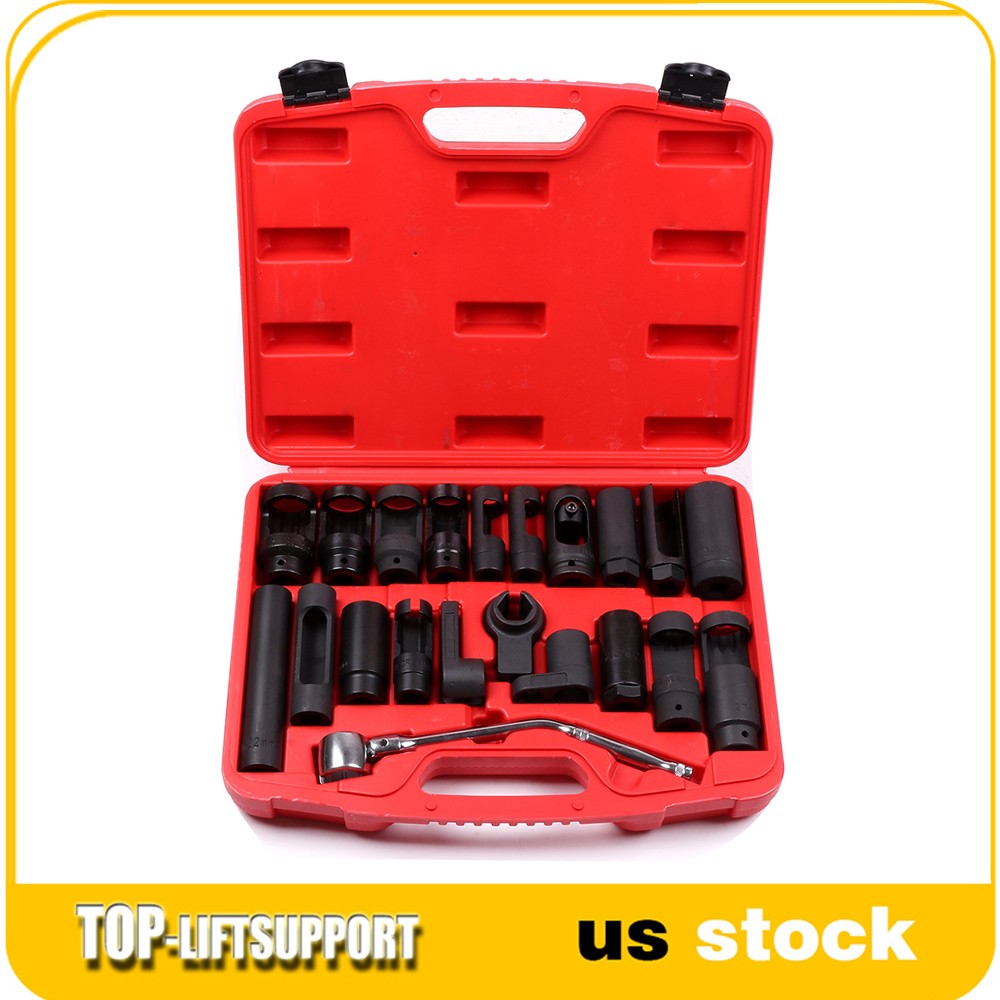 21 Pcs Oxygen Sensor Special Socket Set for Removing Oil Pressure, Vacum